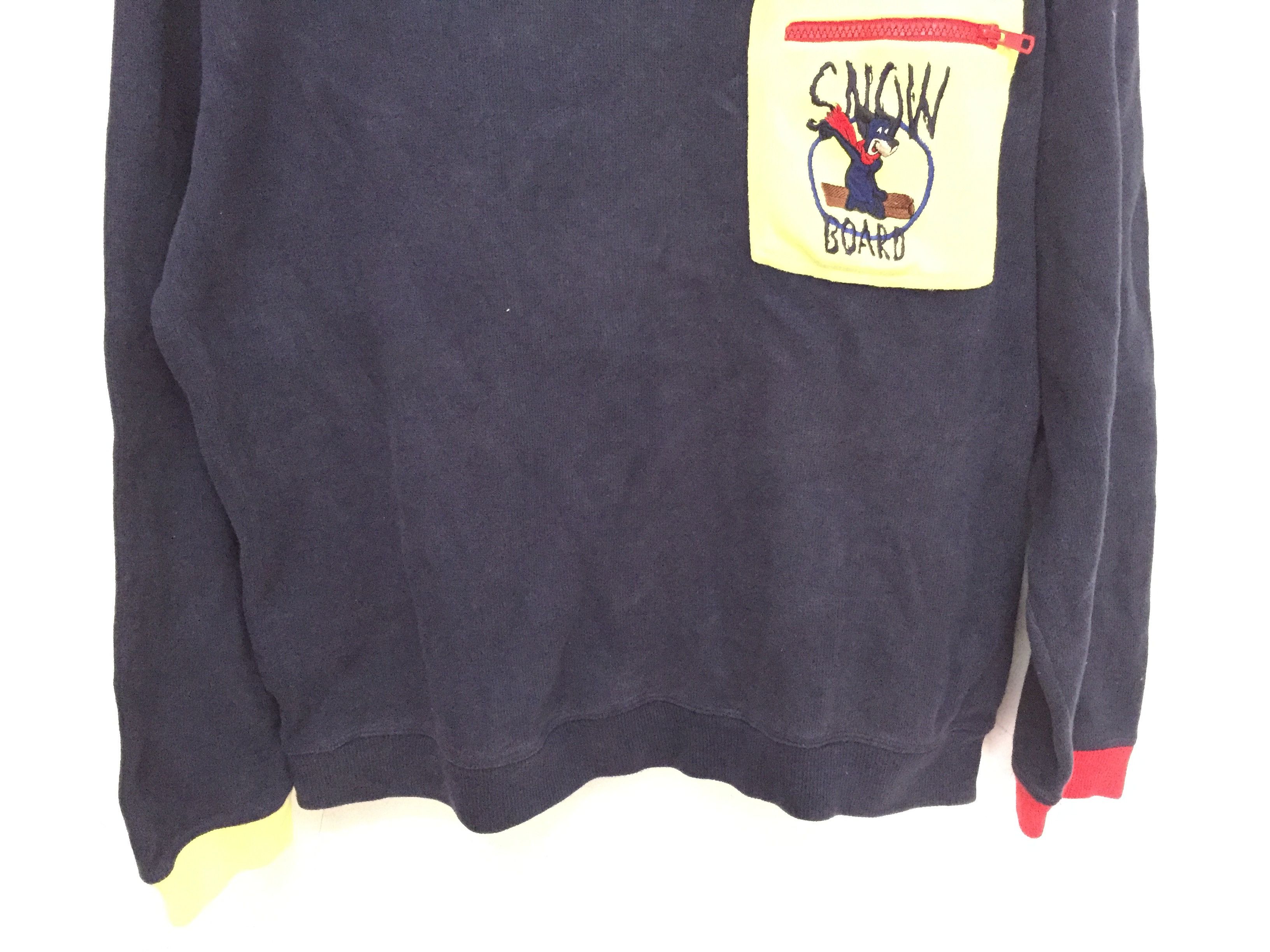 Jean Charles De Castelbajac 1990's Snow Board contra pocket sweatshirt Size US L / EU 52-54 / 3 - 3 Thumbnail