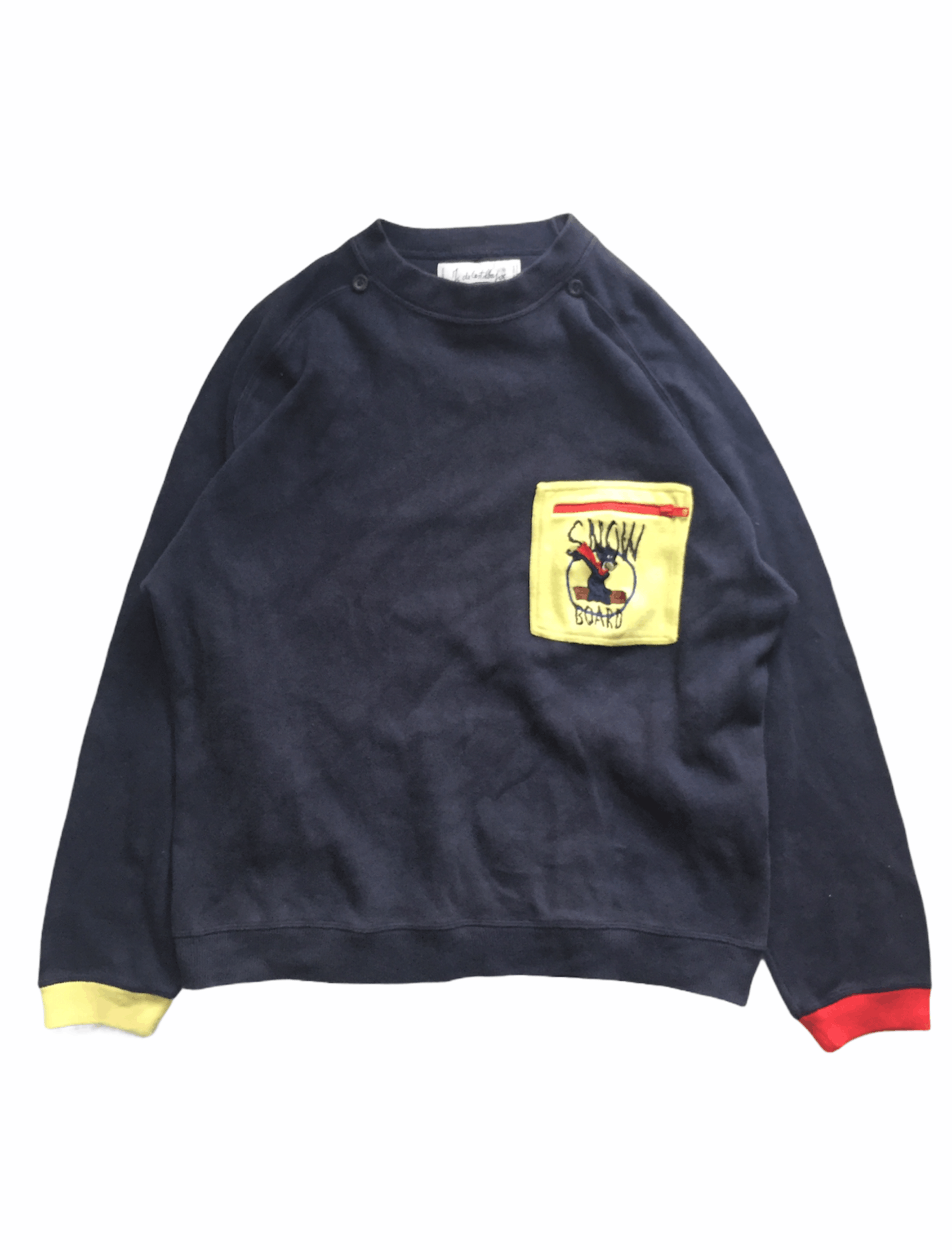Jean Charles De Castelbajac 1990's Snow Board contra pocket sweatshirt Size US L / EU 52-54 / 3 - 1 Thumbnail