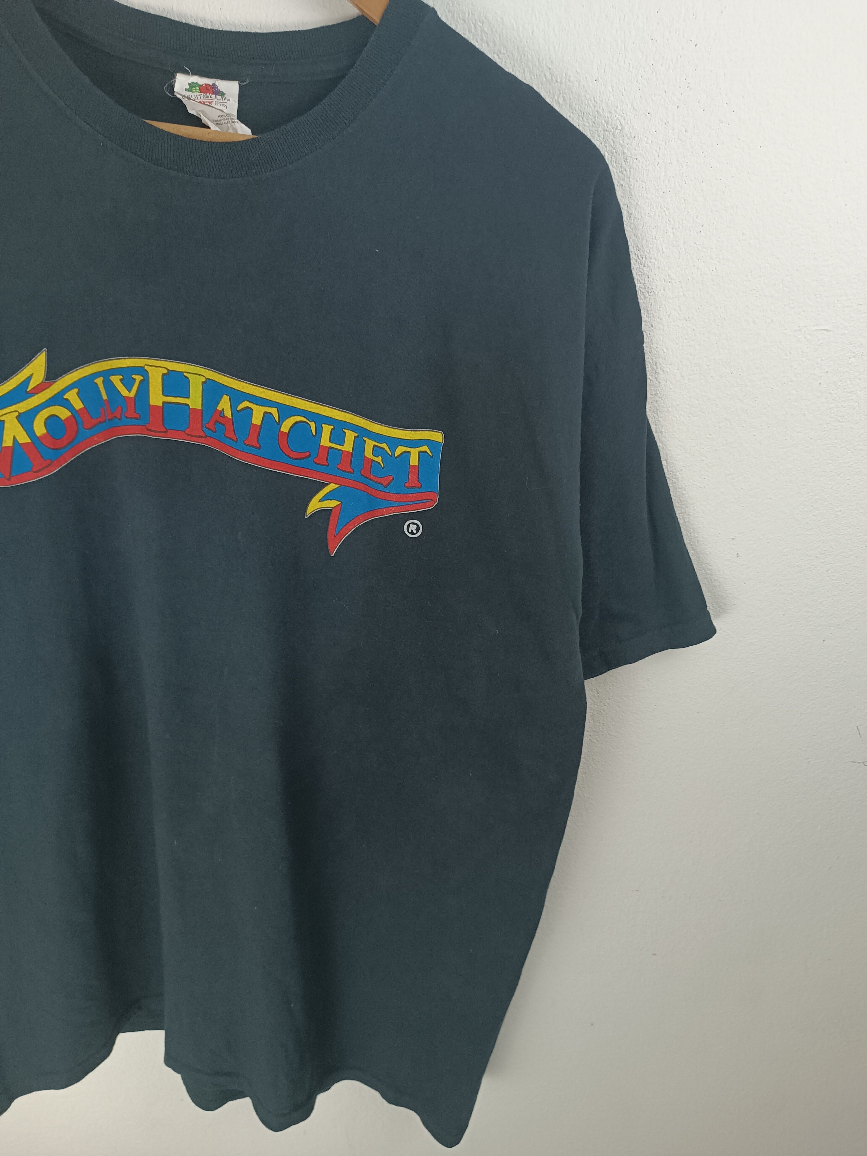 Band Tees VINTAGE Y2K MOLLY HATCHET (lynyrd skynyrd ted nugent) Size US XL / EU 56 / 4 - 8 Thumbnail