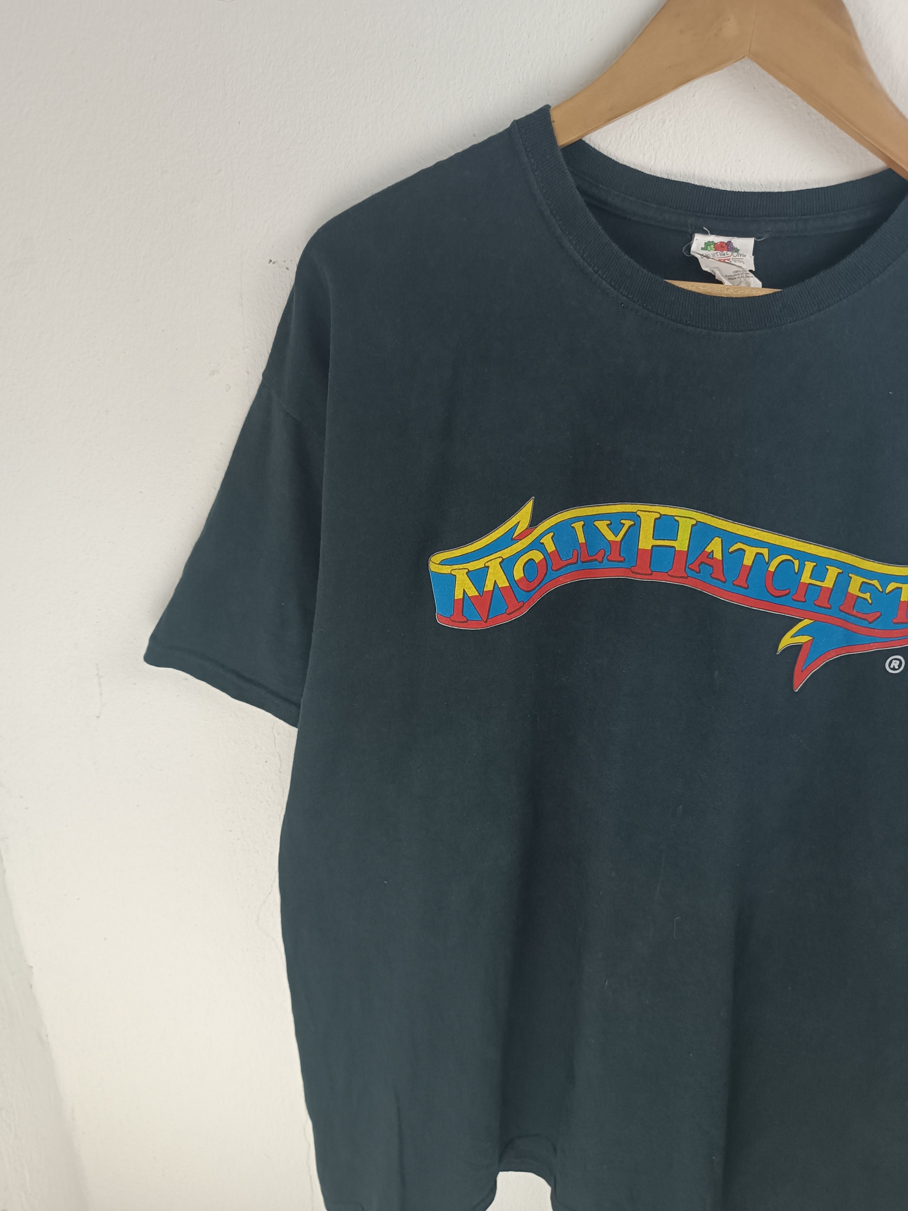 Band Tees VINTAGE Y2K MOLLY HATCHET (lynyrd skynyrd ted nugent) Size US XL / EU 56 / 4 - 7 Thumbnail