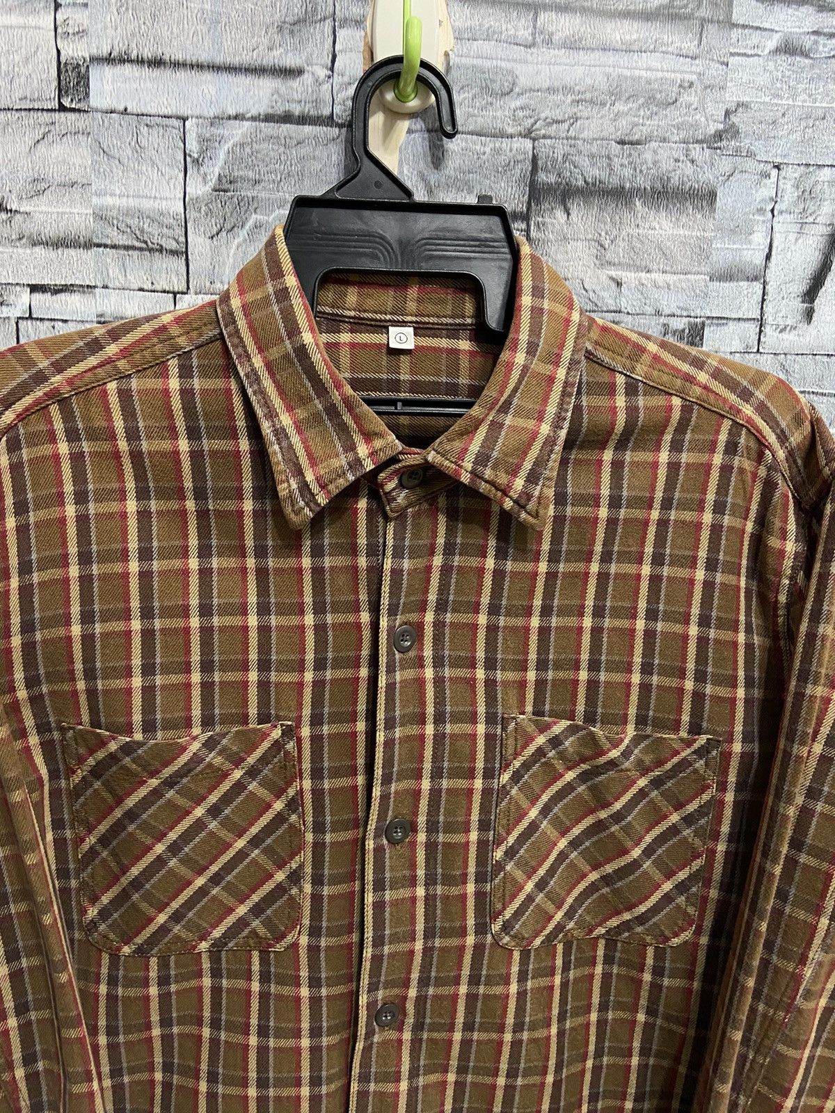 Flannel Vintage Flannel Double Pocket plaid size L fit oversized XL Size US XL / EU 56 / 4 - 2 Thumbnail