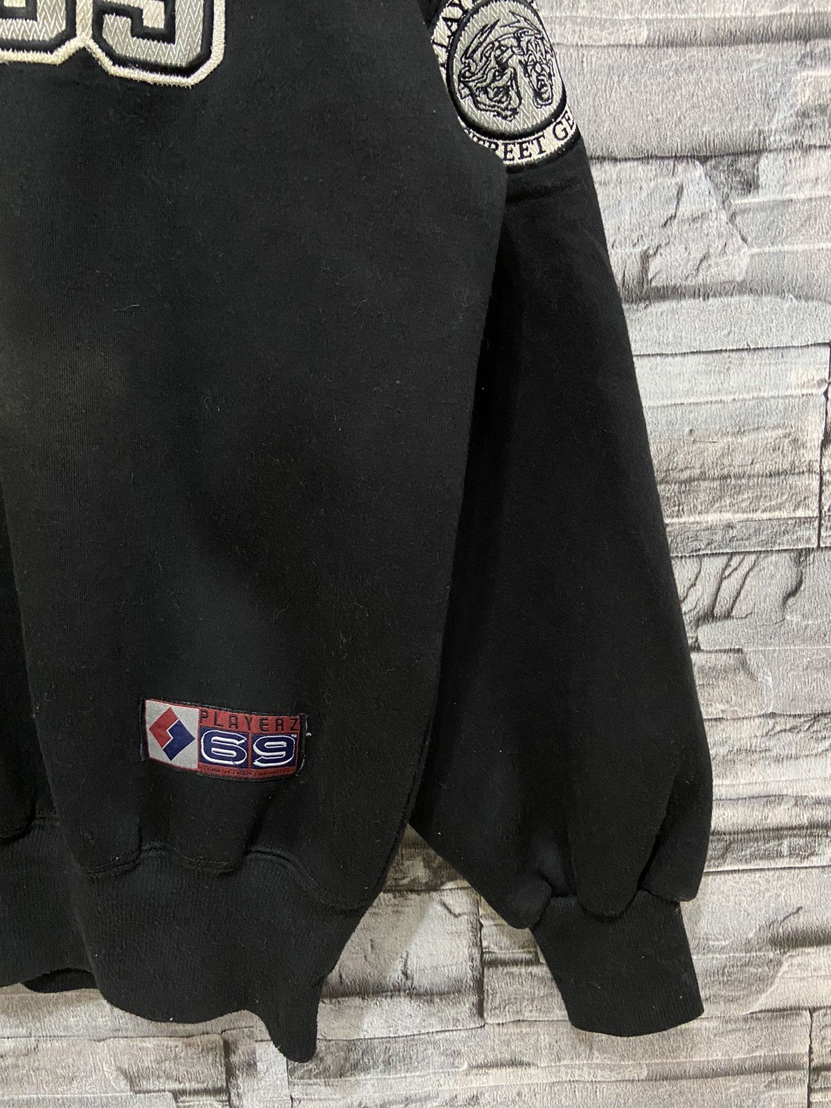 Vintage Playerz 69 sweatshirt big embroidered hip hop oversized Size US XXL / EU 58 / 5 - 6 Thumbnail
