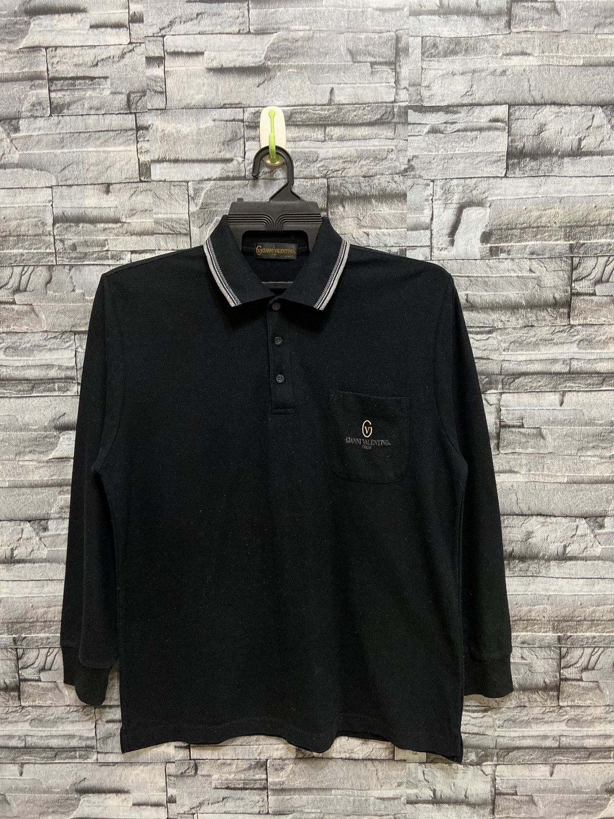 VALENTINO】1990s All-Pattern Polo Shirt Polo shirt vintage