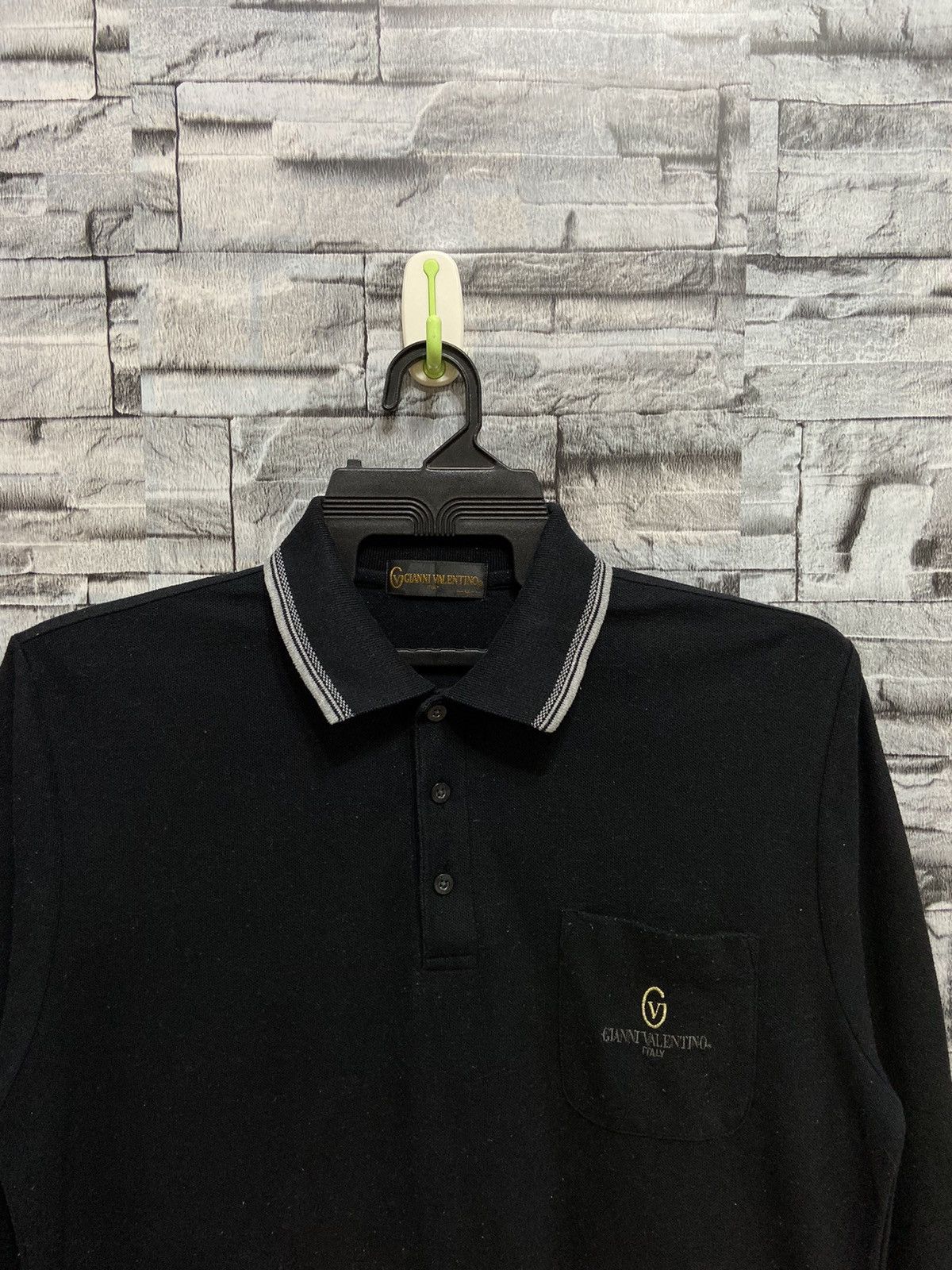 Gianni Valentino Vintage Gianni Valentino polo longsleeve embroidered size M Size US M / EU 48-50 / 2 - 2 Thumbnail