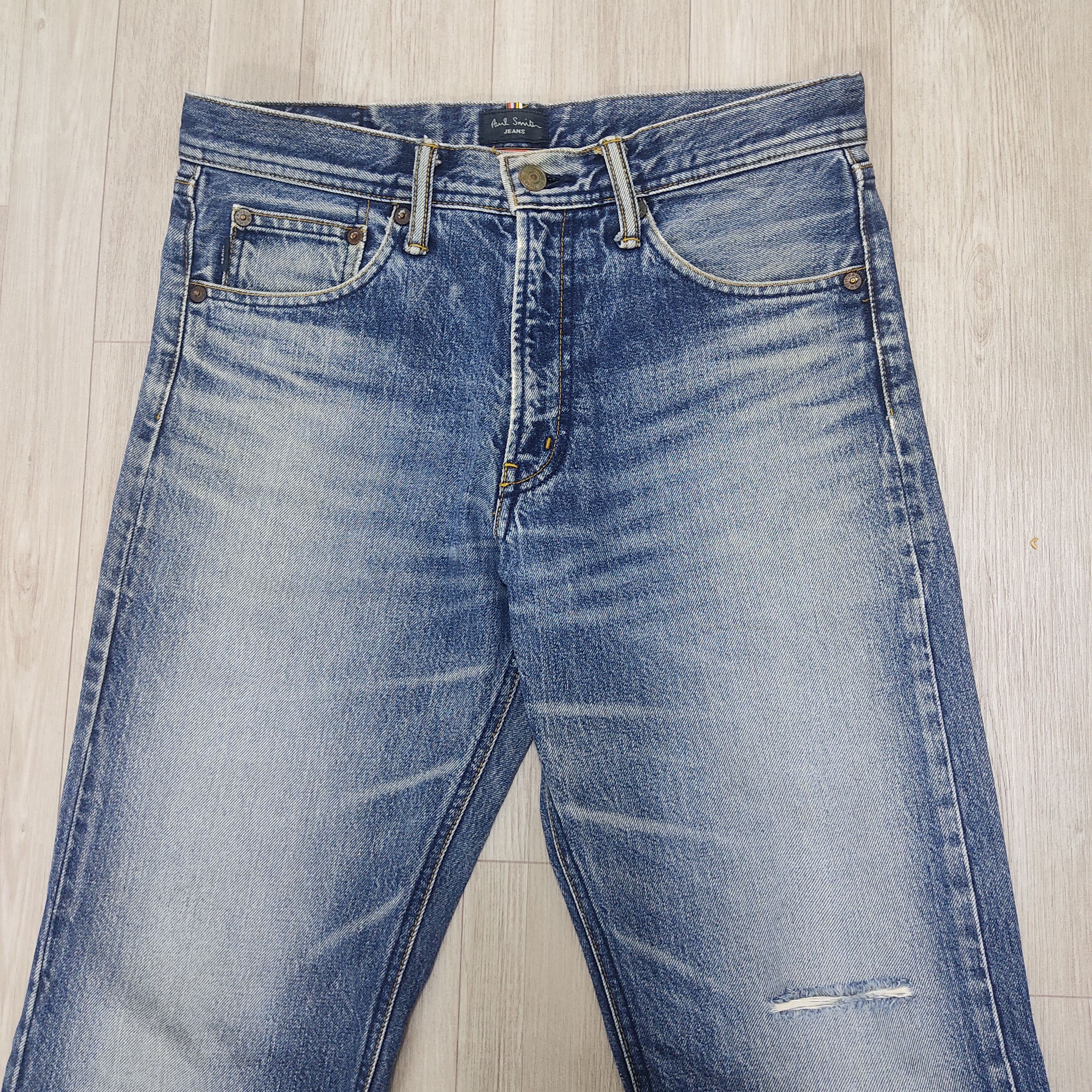Paul Smith PAUL SMITH Jeans Distressed & Faded Denim Pants Size US 30 / EU 46 - 3 Thumbnail