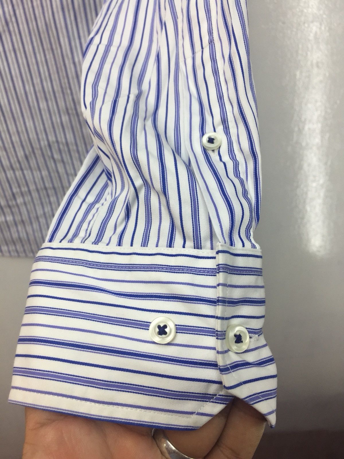 Japanese Brand Montagut Stripe Casual Shirt Size US M / EU 48-50 / 2 - 5 Thumbnail
