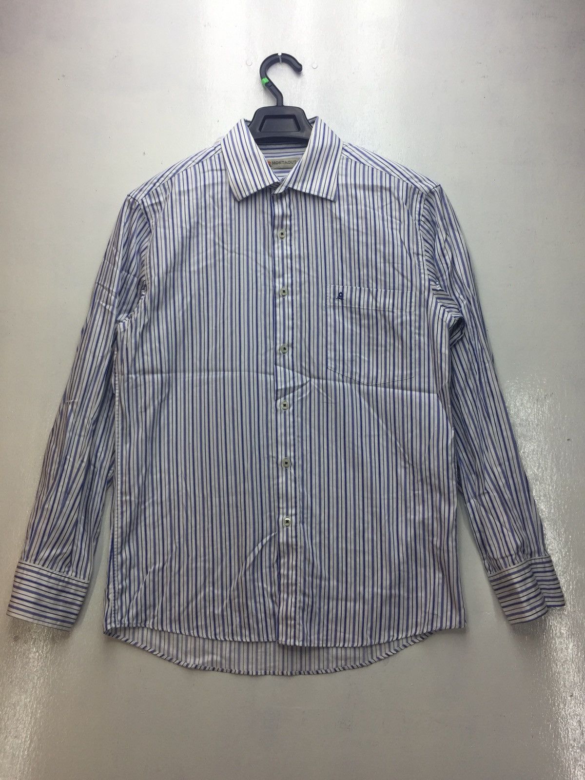 Japanese Brand Montagut Stripe Casual Shirt Size US M / EU 48-50 / 2 - 1 Thumbnail