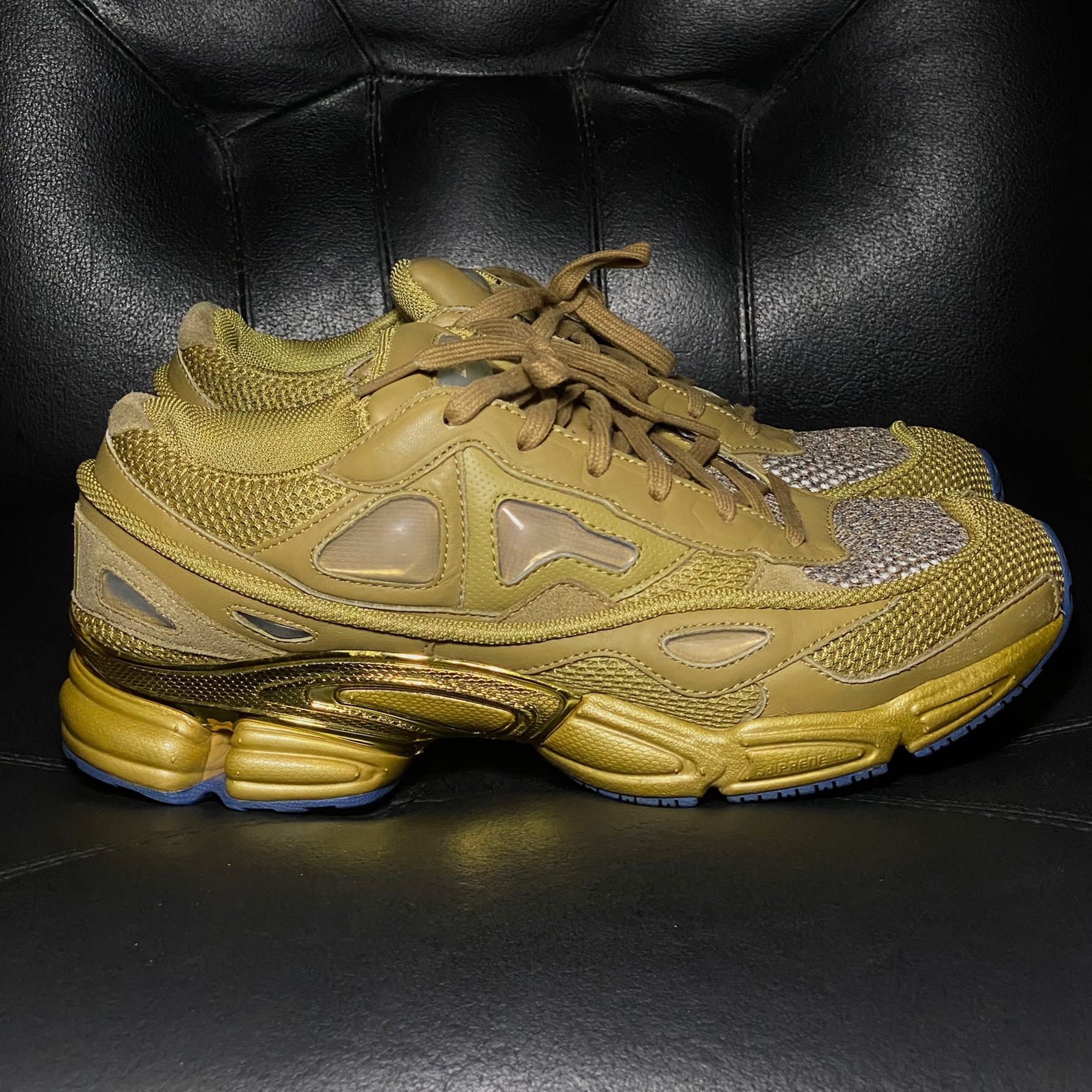 Adidas Raf Simons x Ozweego gold Grailed