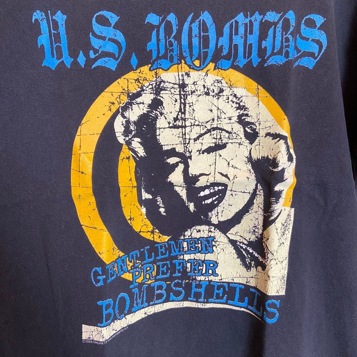 Band Tees Vintage 00s Marilyn Monroe x US Bombs Hardcore Punk Band Tee Size US L / EU 52-54 / 3 - 2 Thumbnail