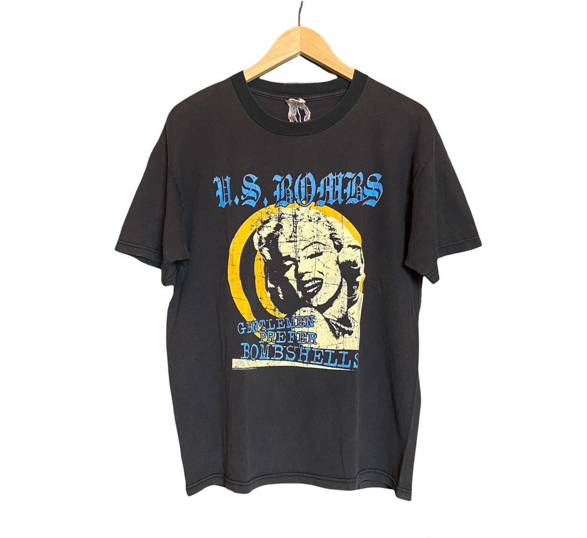 Band Tees Vintage 00s Marilyn Monroe x US Bombs Hardcore Punk Band Tee Size US L / EU 52-54 / 3 - 1 Thumbnail