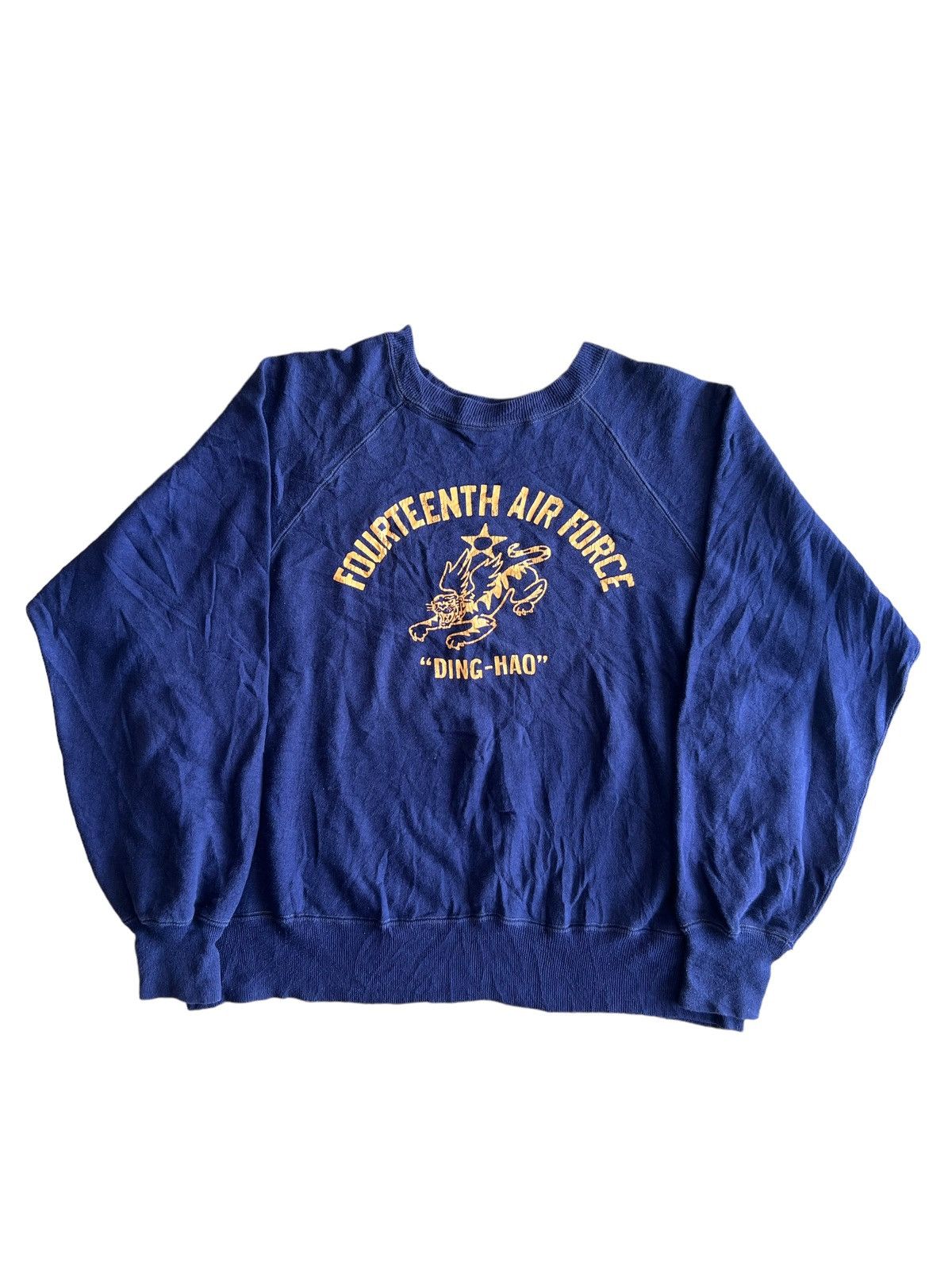The Real McCoy's ARCHIVE🔥Real McCoy's "Ding-Hao" 14th Air Force USAF Sweater Size US L / EU 52-54 / 3 - 2 Thumbnail