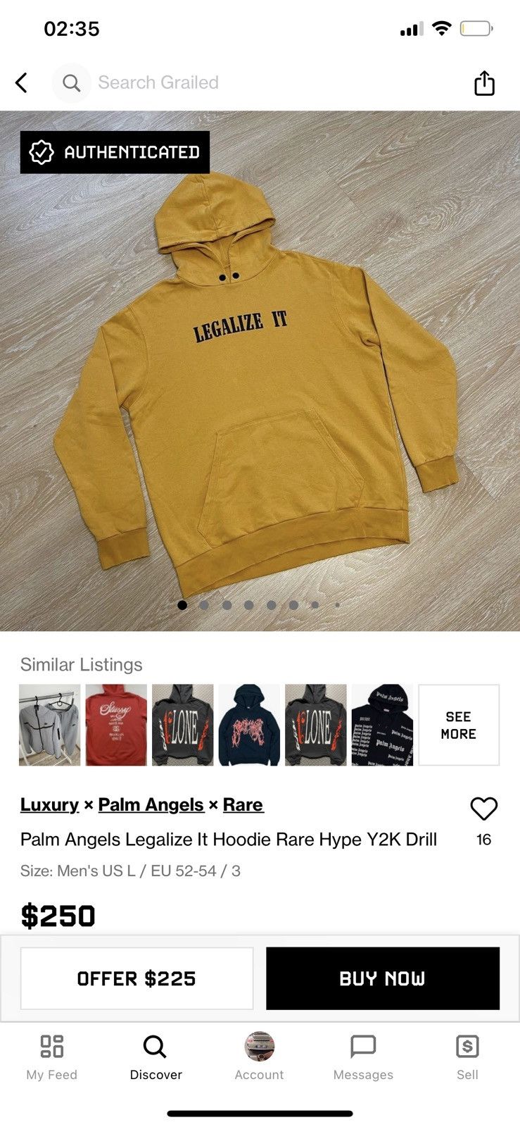 Palm Angels Palm Angels Legalize it XXL Size US XXL / EU 58 / 5 - 5 Thumbnail