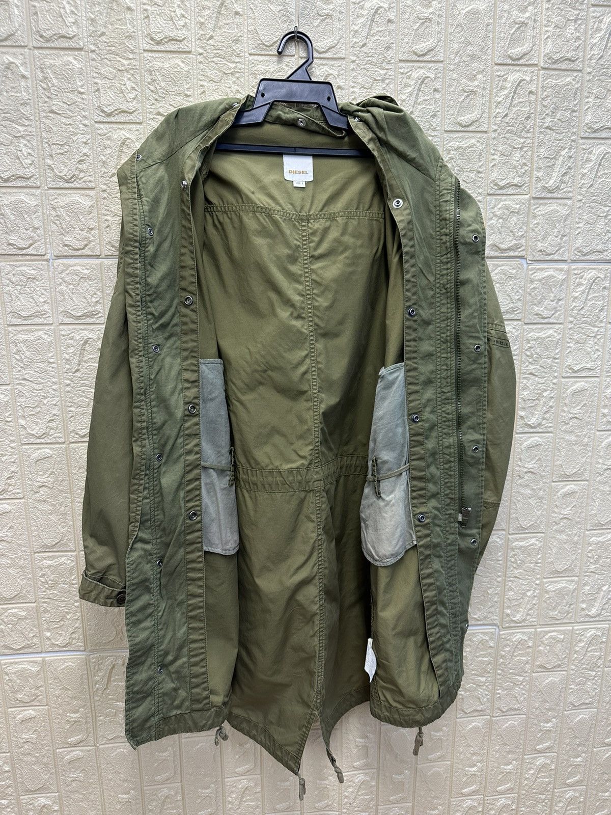 Diesel Diesel Green Parka Jacket Army Style GR86 Size US L / EU 52-54 / 3 - 3 Thumbnail