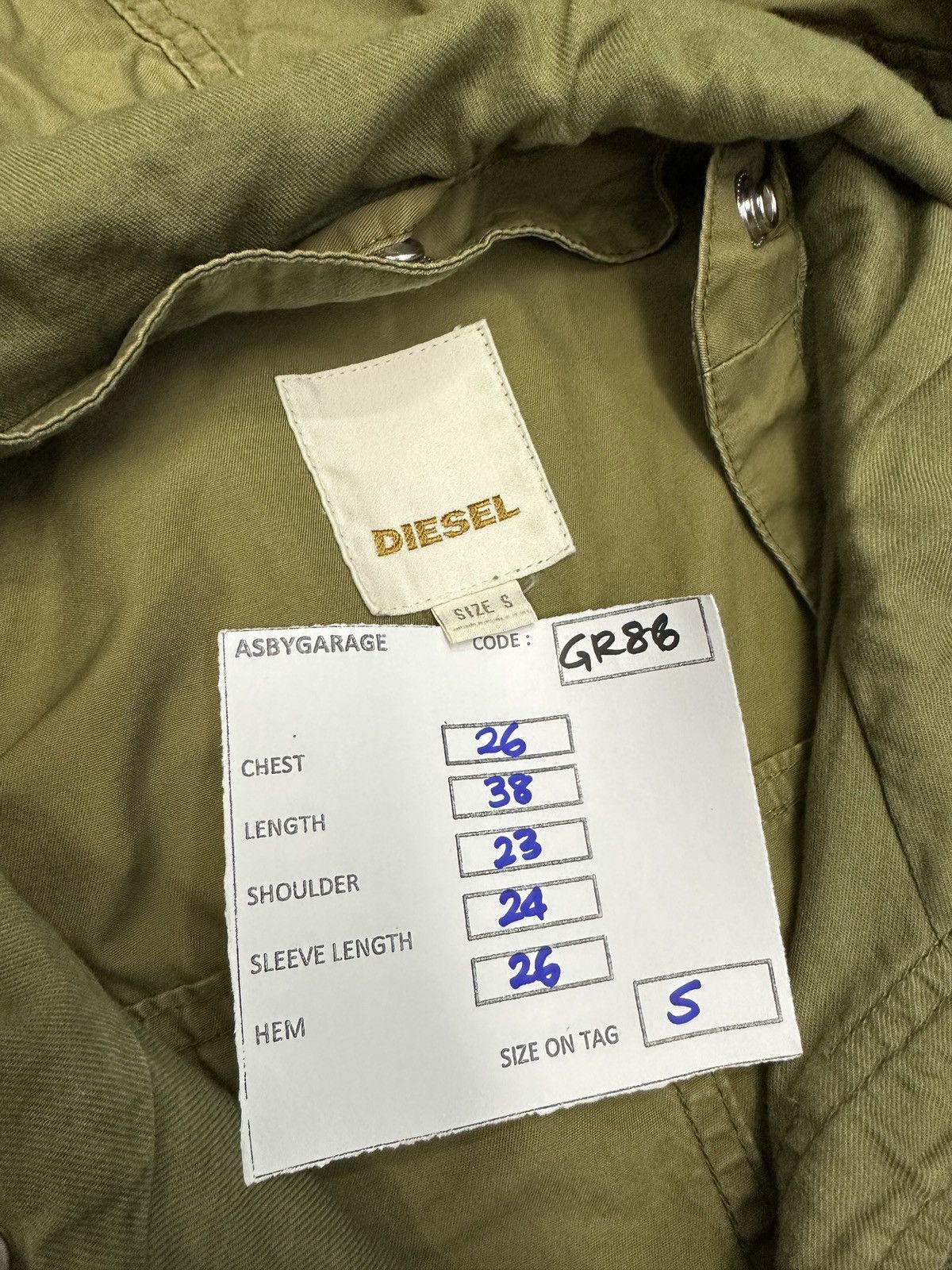 Diesel Diesel Green Parka Jacket Army Style GR86 Size US L / EU 52-54 / 3 - 9 Thumbnail