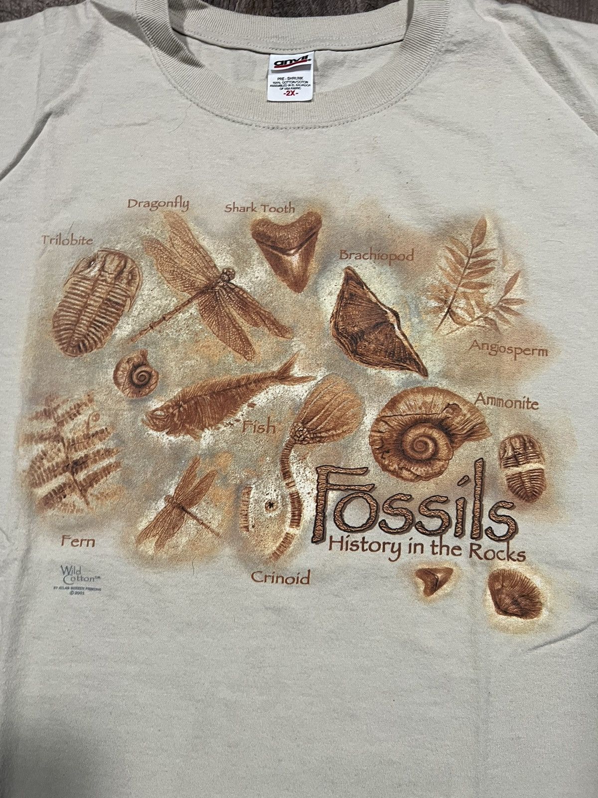 Vintage Vintage Fossil Shirt Size US XXL / EU 58 / 5 - 4 Thumbnail