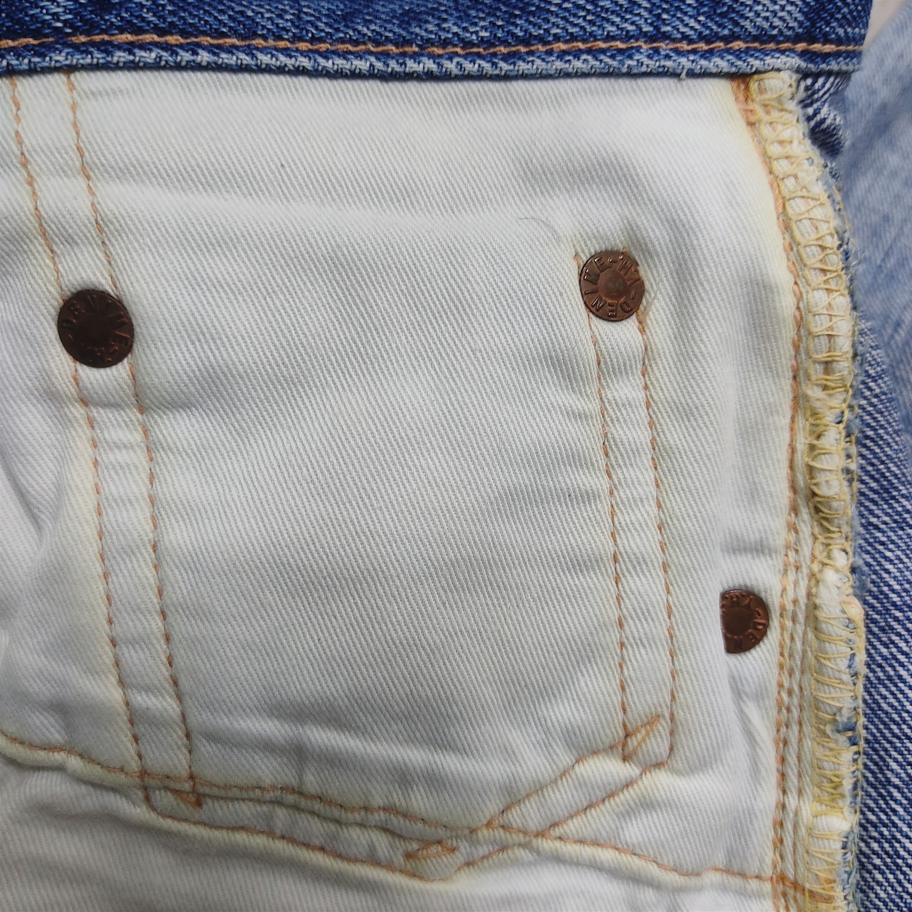 Denime Denime Japan Distressed Selvedge Blue Jeans Pants Size US 30 / EU 46 - 15 Thumbnail