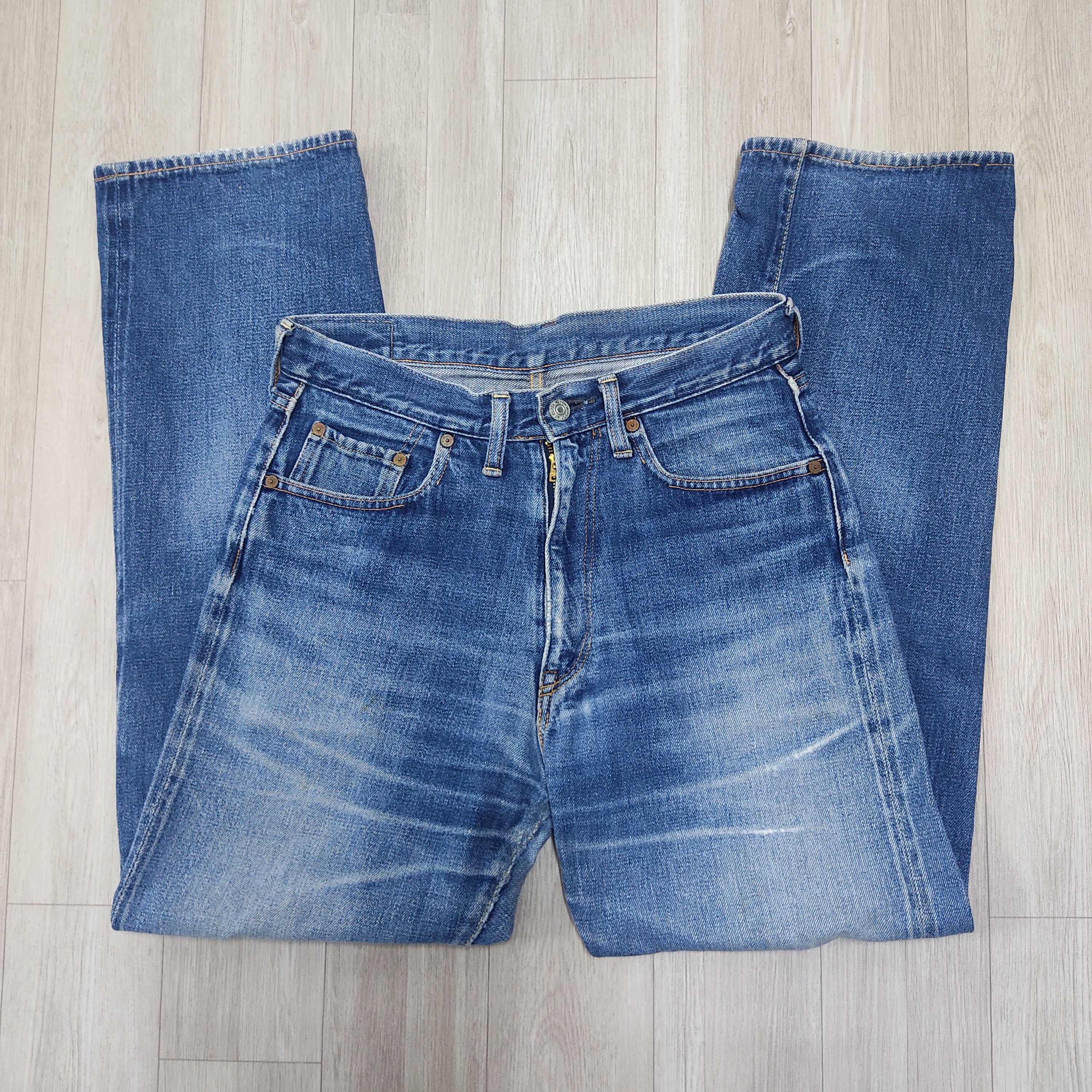 Denime Denime Japan Distressed Selvedge Blue Jeans Pants Size US 30 / EU 46 - 3 Thumbnail