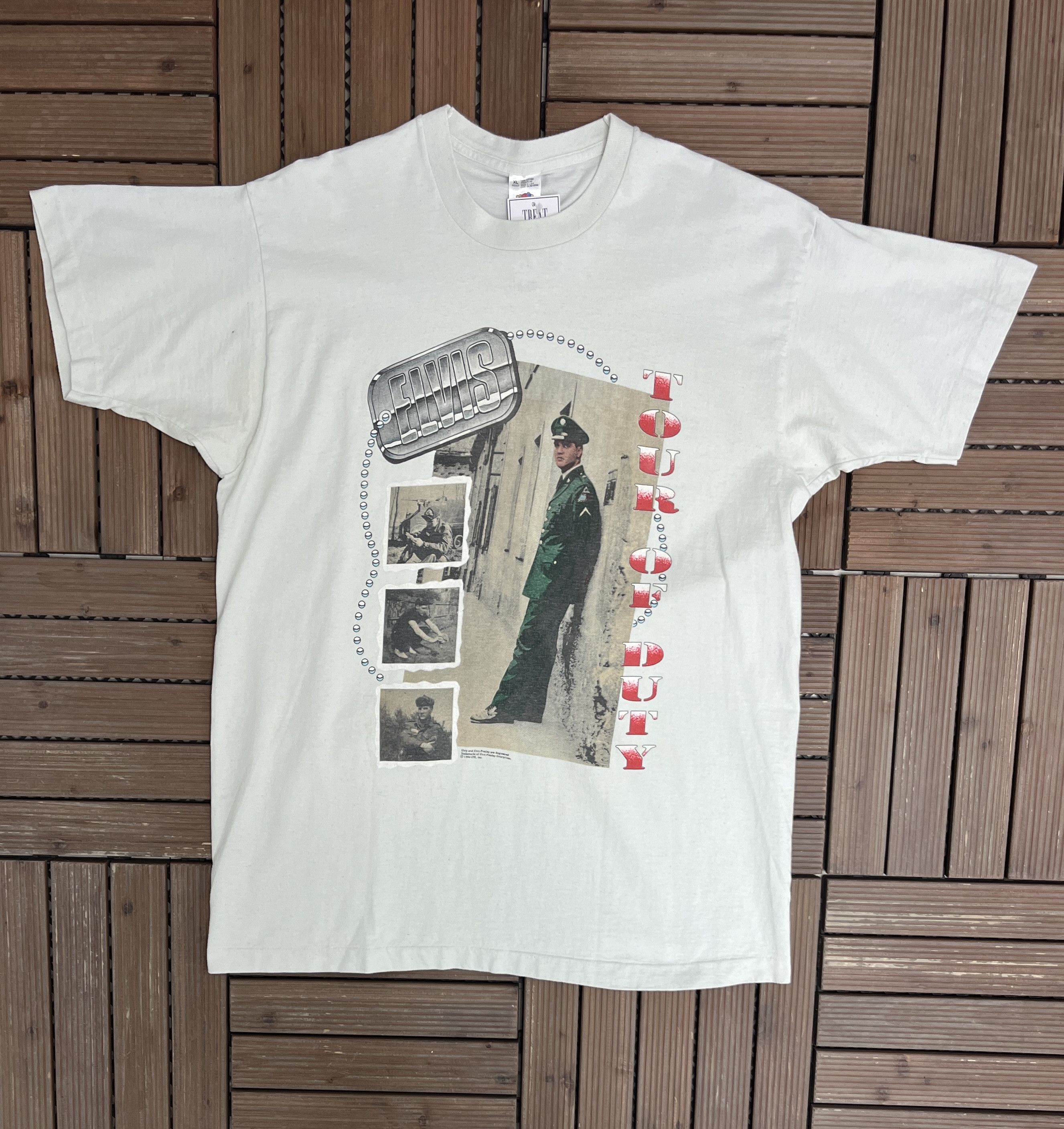 Elvis Presley Tour Of Duty Vintage Rock & Roll T-Shirt Tee