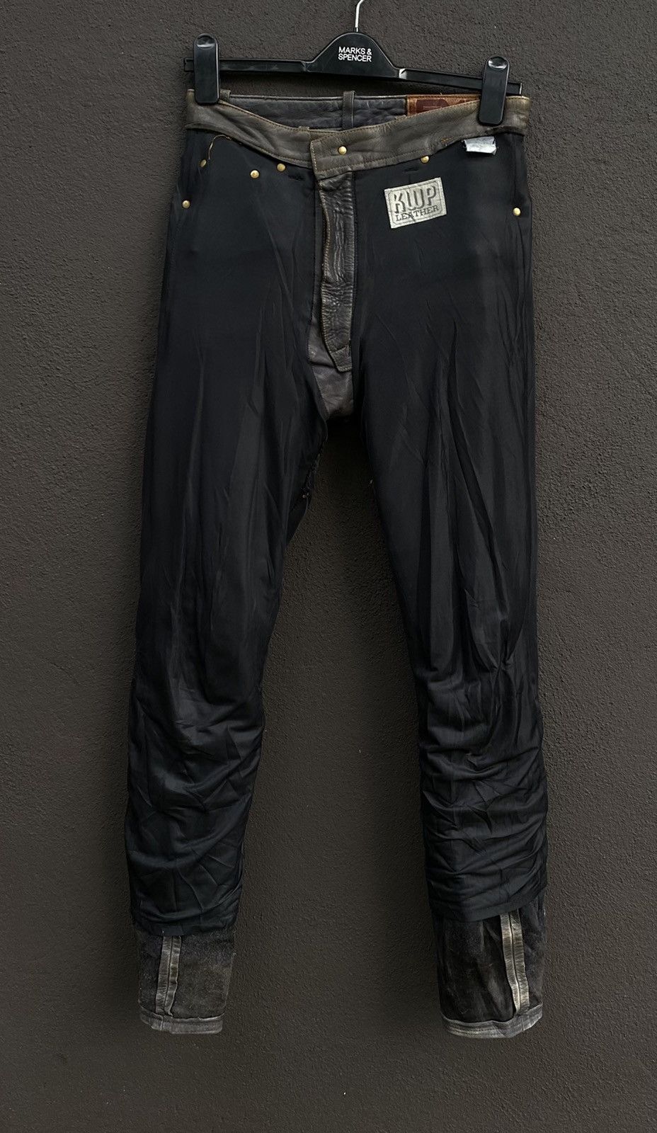 Genuine Leather × Japanese Brand Japanese Brand Kushitani Explorer Washable Leather Jeans Size US 30 / EU 46 - 17 Thumbnail