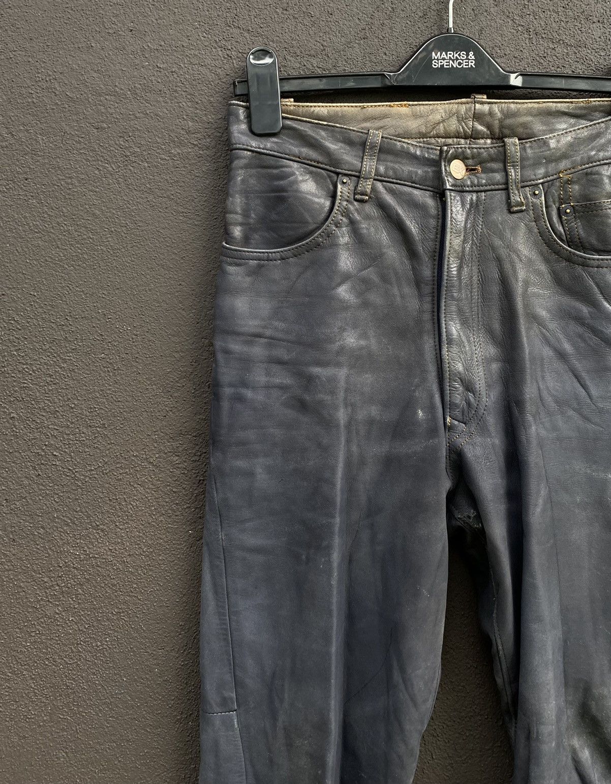Genuine Leather × Japanese Brand Japanese Brand Kushitani Explorer Washable Leather Jeans Size US 30 / EU 46 - 3 Thumbnail