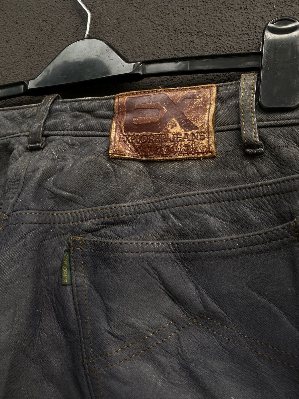Genuine Leather × Japanese Brand Japanese Brand Kushitani Explorer Washable Leather Jeans Size US 30 / EU 46 - 16 Thumbnail
