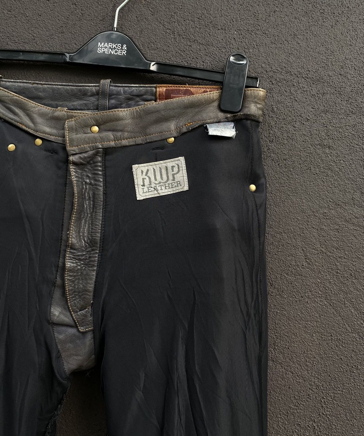Genuine Leather × Japanese Brand Japanese Brand Kushitani Explorer Washable Leather Jeans Size US 30 / EU 46 - 18 Thumbnail