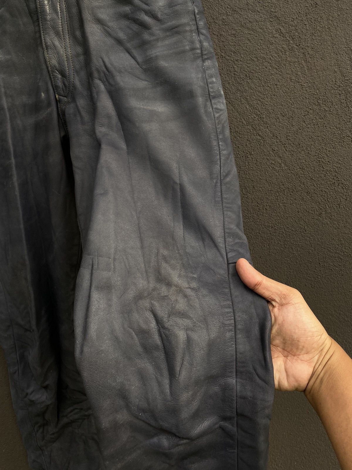 Genuine Leather × Japanese Brand Japanese Brand Kushitani Explorer Washable Leather Jeans Size US 30 / EU 46 - 8 Thumbnail
