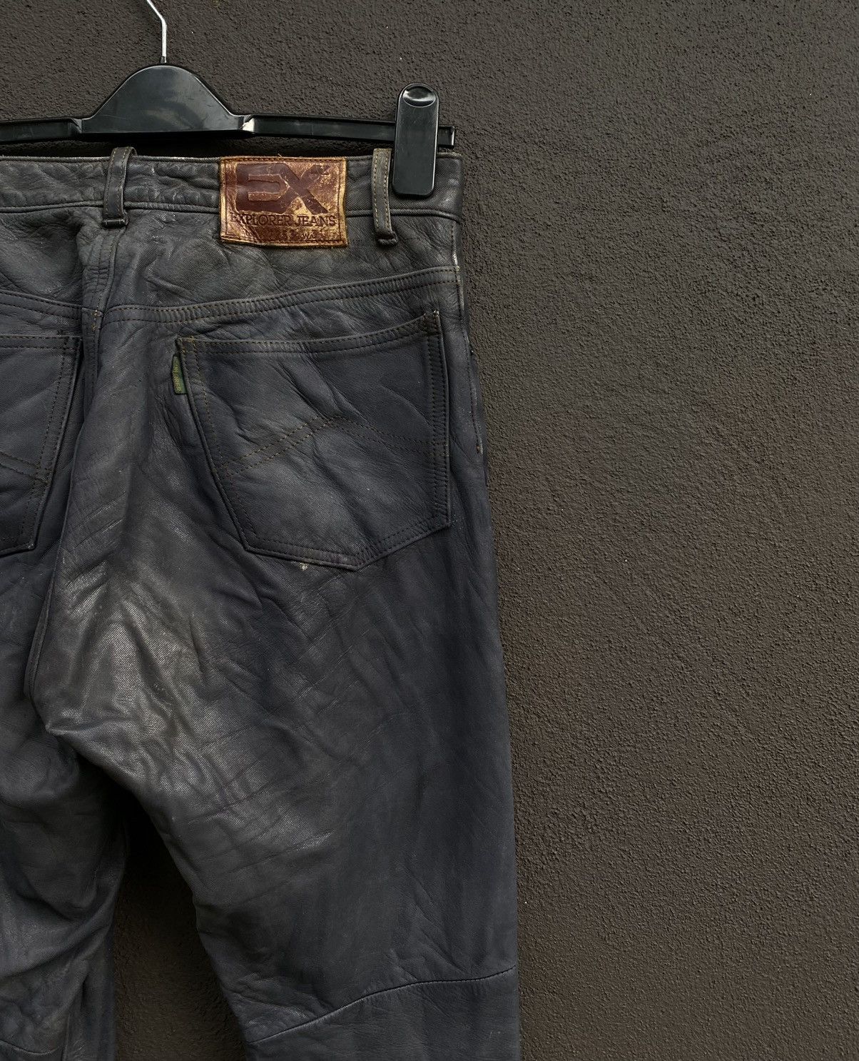 Genuine Leather × Japanese Brand Japanese Brand Kushitani Explorer Washable Leather Jeans Size US 30 / EU 46 - 15 Thumbnail