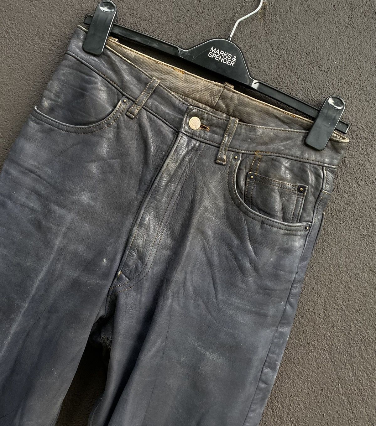 Genuine Leather × Japanese Brand Japanese Brand Kushitani Explorer Washable Leather Jeans Size US 30 / EU 46 - 4 Thumbnail