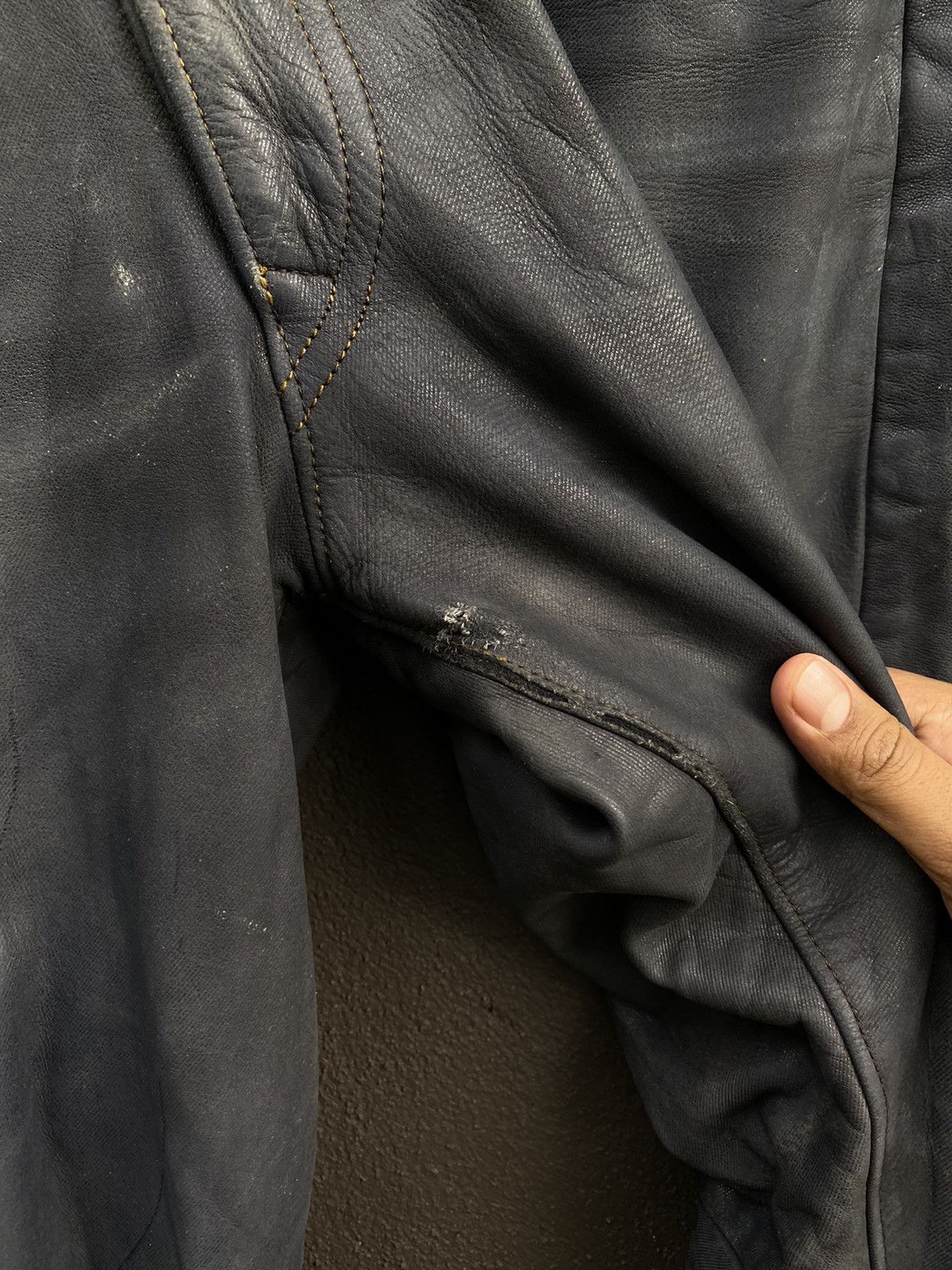Genuine Leather × Japanese Brand Japanese Brand Kushitani Explorer Washable Leather Jeans Size US 30 / EU 46 - 25 Thumbnail