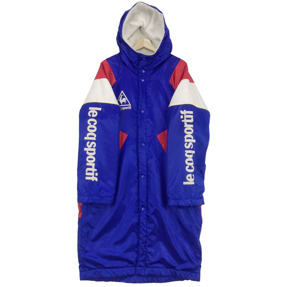 Le Coq Sportif × Vintage Vintage Le Coq Sportif Big Logo France Flag Parka Hoodies Size US L / EU 52-54 / 3 - 5 Thumbnail