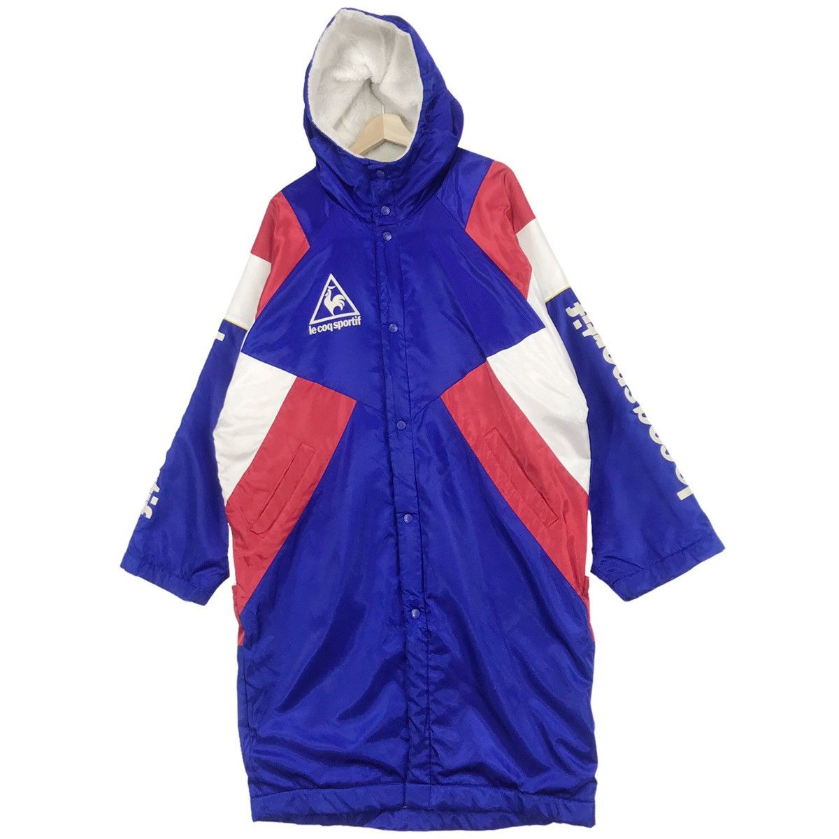 Le Coq Sportif × Vintage Vintage Le Coq Sportif Big Logo France Flag Parka Hoodies Size US L / EU 52-54 / 3 - 4 Thumbnail