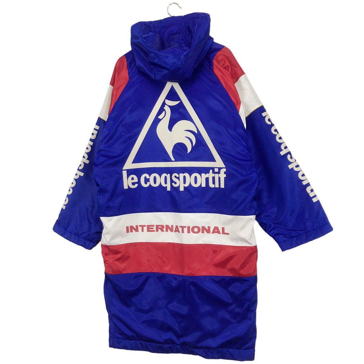 Le Coq Sportif × Vintage Vintage Le Coq Sportif Big Logo France Flag Parka Hoodies Size US L / EU 52-54 / 3 - 3 Thumbnail