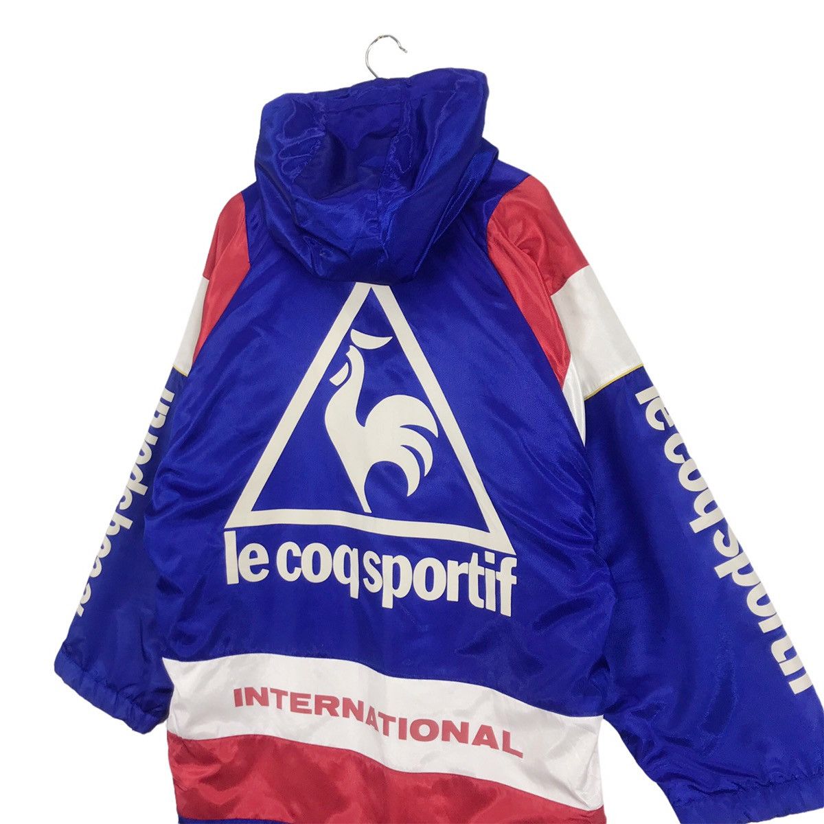 Le Coq Sportif × Vintage Vintage Le Coq Sportif Big Logo France Flag Parka Hoodies Size US L / EU 52-54 / 3 - 7 Thumbnail