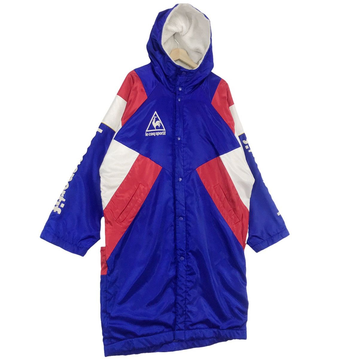 Le Coq Sportif × Vintage Vintage Le Coq Sportif Big Logo France Flag Parka Hoodies Size US L / EU 52-54 / 3 - 6 Thumbnail