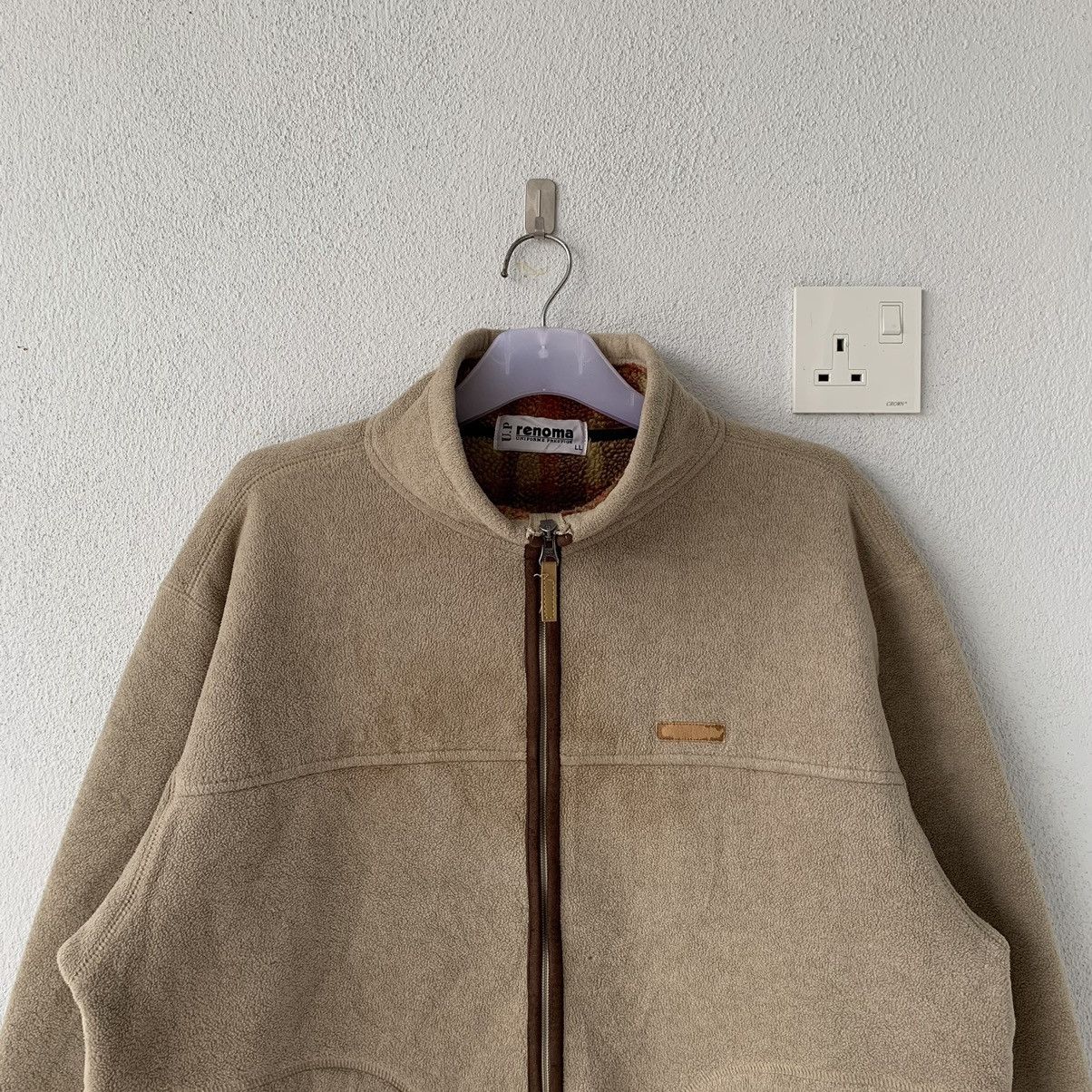 Renoma × Vintage U.P RENOMA fleece turtleneck full zip jacket Size US XL / EU 56 / 4 - 2 Thumbnail