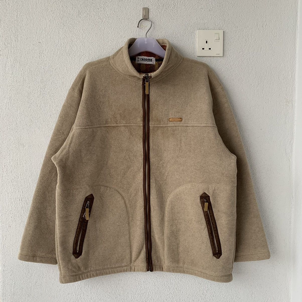 Renoma × Vintage U.P RENOMA fleece turtleneck full zip jacket Size US XL / EU 56 / 4 - 1 Thumbnail