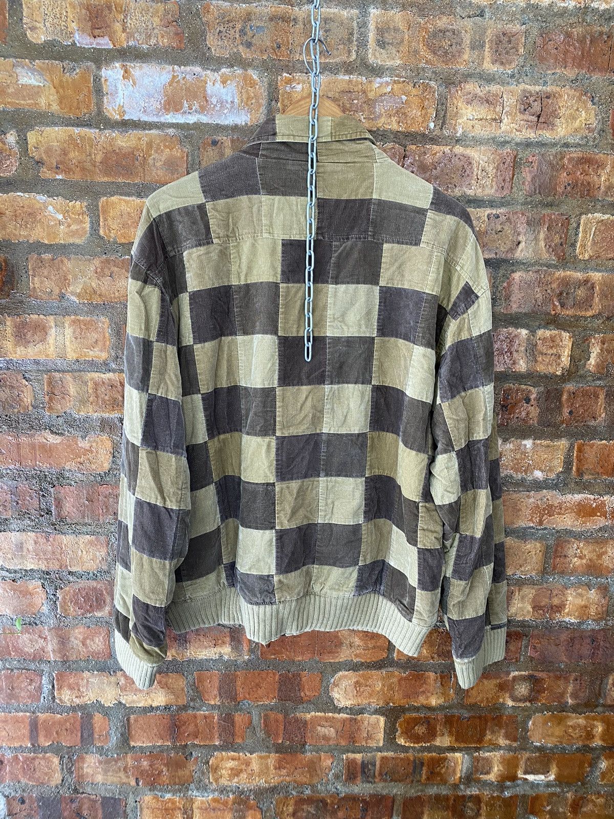 Japanese Brand Vtg Japanese Brand corduroy check patchwork jacket Size US M / EU 48-50 / 2 - 10 Thumbnail