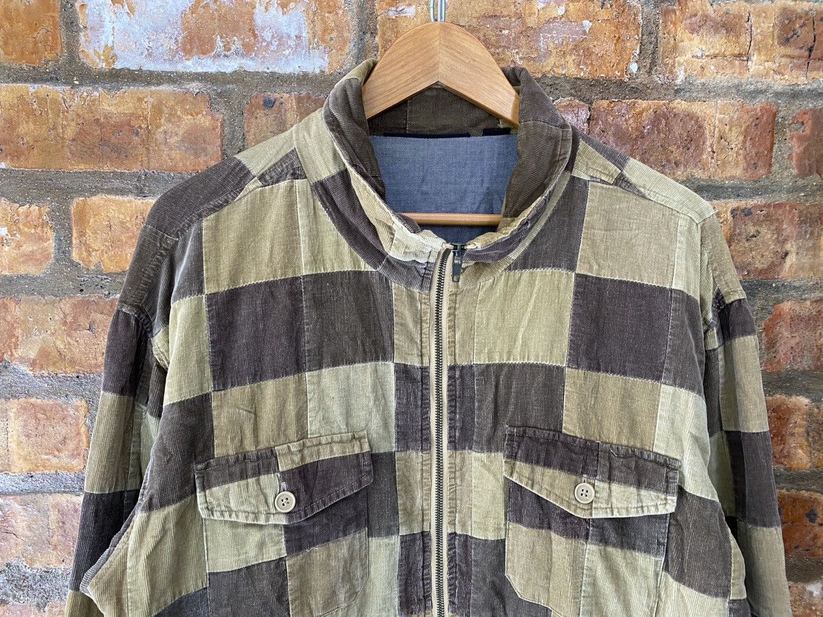 Japanese Brand Vtg Japanese Brand corduroy check patchwork jacket Size US M / EU 48-50 / 2 - 4 Thumbnail