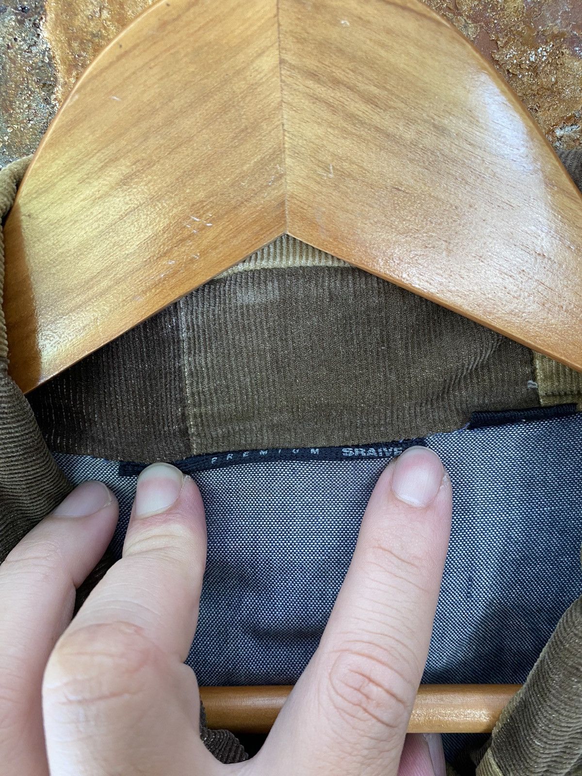 Japanese Brand Vtg Japanese Brand corduroy check patchwork jacket Size US M / EU 48-50 / 2 - 12 Thumbnail