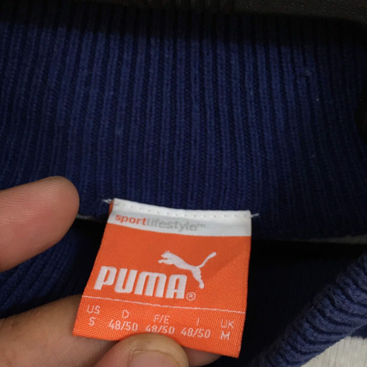 Puma Vintage Puma sweatshirt horizontal stripe small logo Size US M / EU 48-50 / 2 - 4 Thumbnail