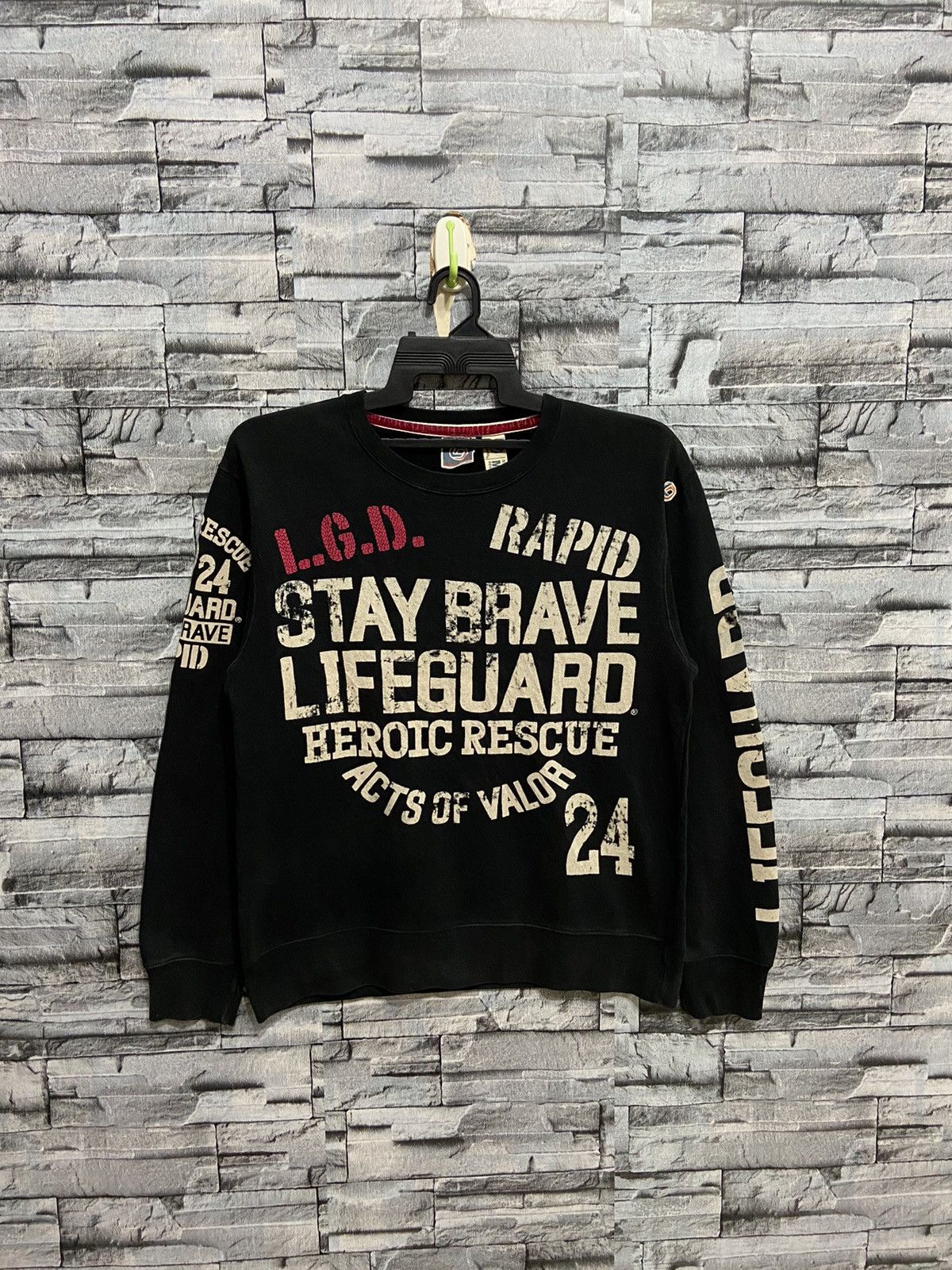 Vintage Vintage LifeGuard sweatshirt big design surf streetwear Size US M / EU 48-50 / 2 - 1 Thumbnail