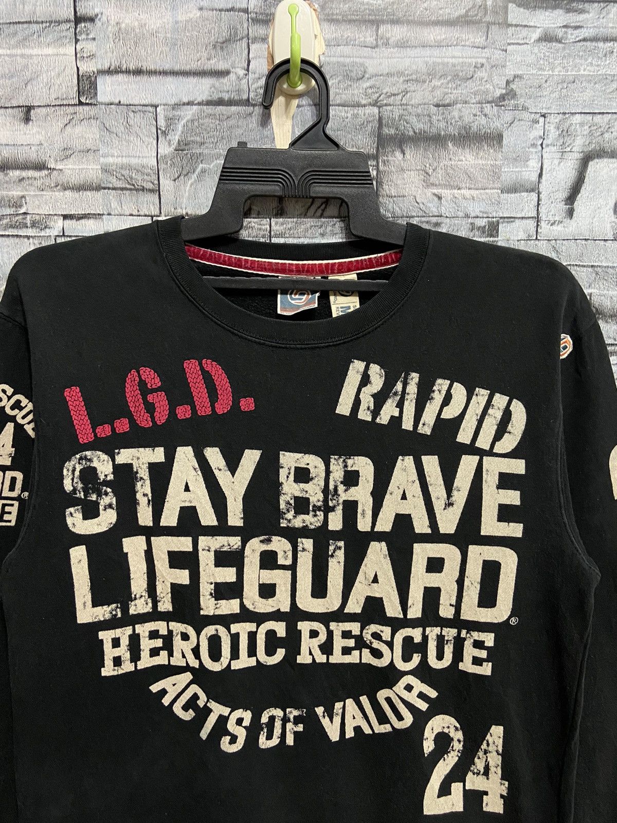 Vintage Vintage LifeGuard sweatshirt big design surf streetwear Size US M / EU 48-50 / 2 - 2 Thumbnail