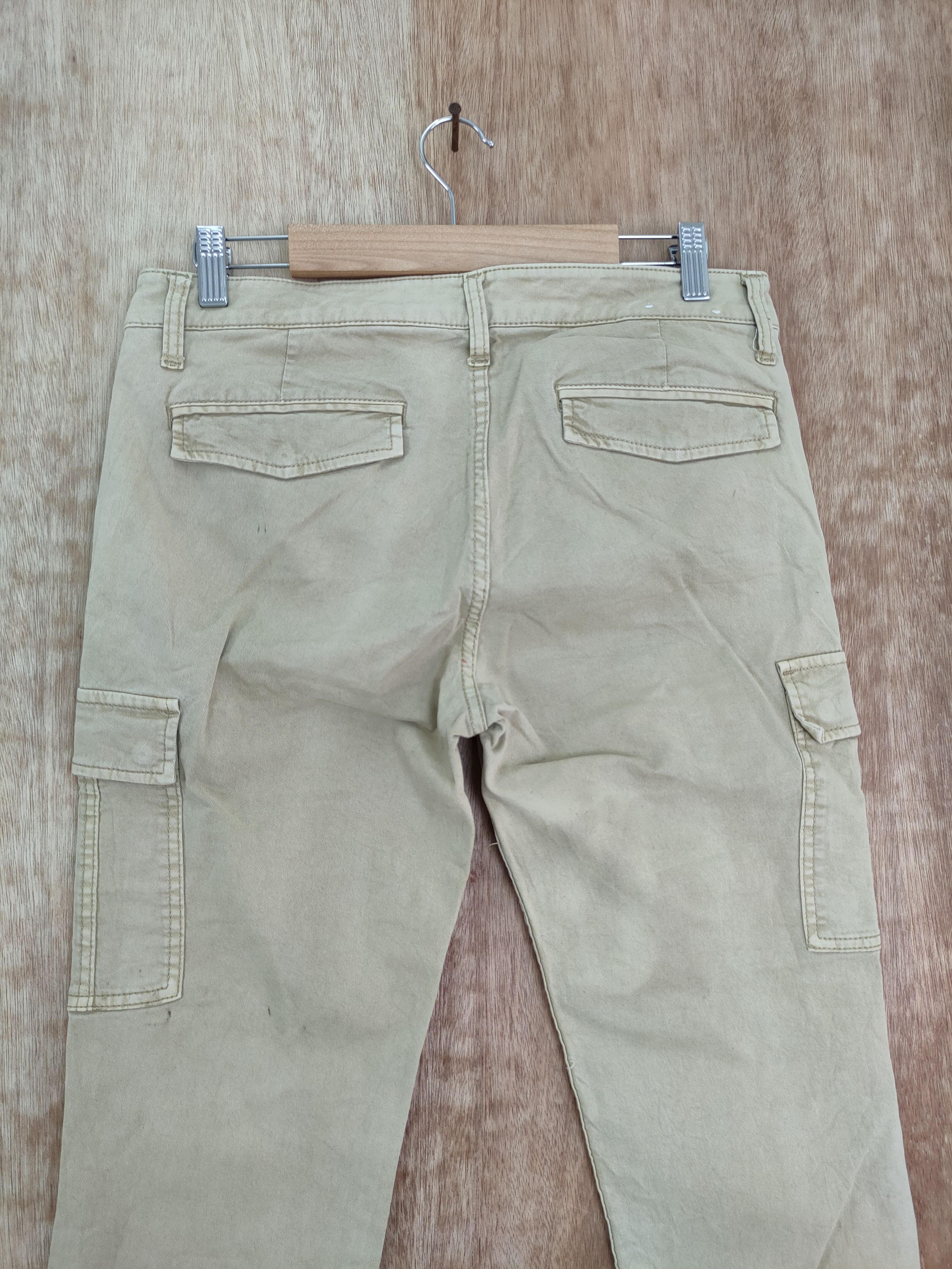 Japanese Brand DLL Uniqlo japan cream skinny multipocket cargo pants #255 Size US 28 / EU 44 - 7 Thumbnail