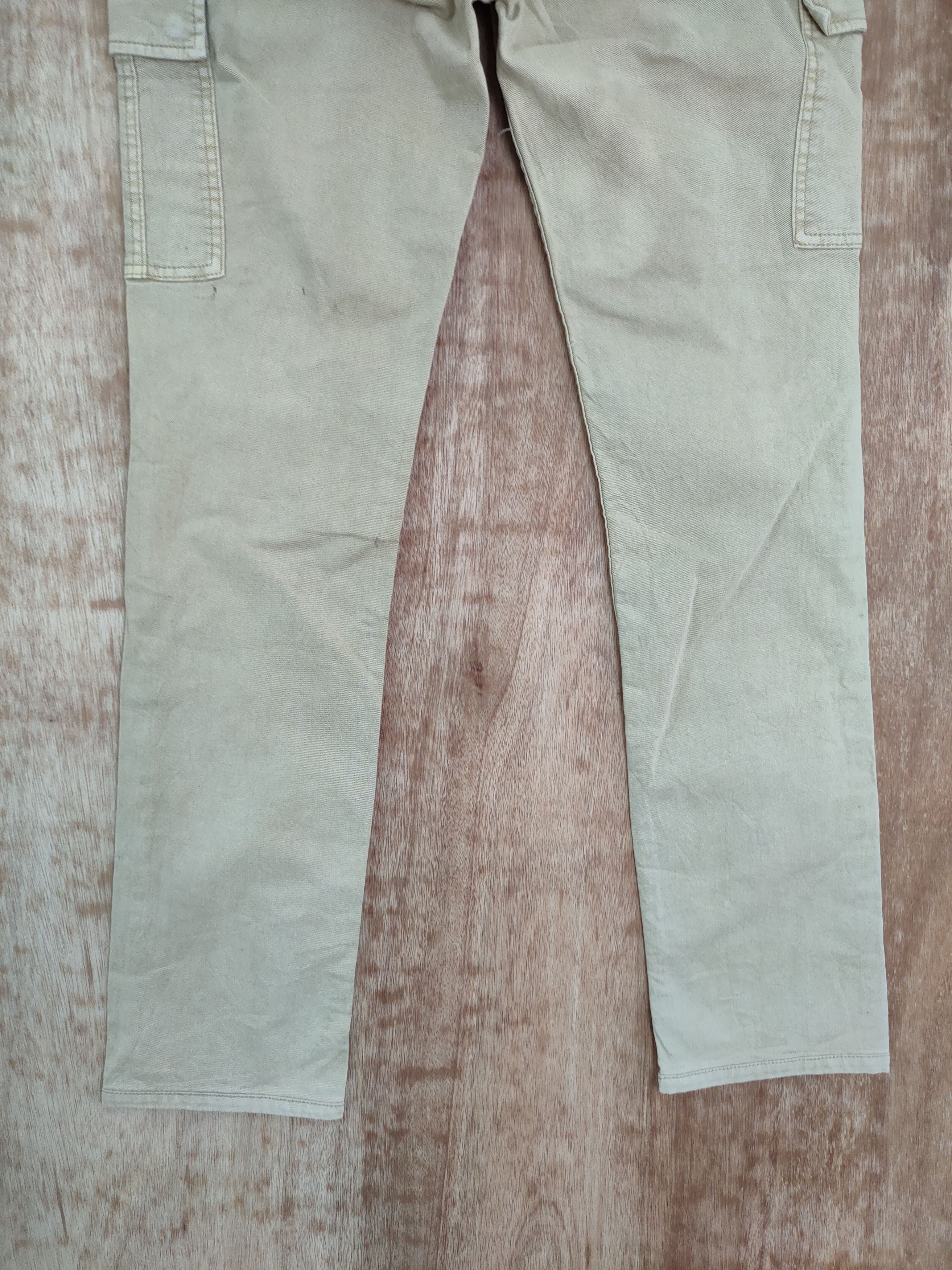 Japanese Brand DLL Uniqlo japan cream skinny multipocket cargo pants #255 Size US 28 / EU 44 - 6 Thumbnail