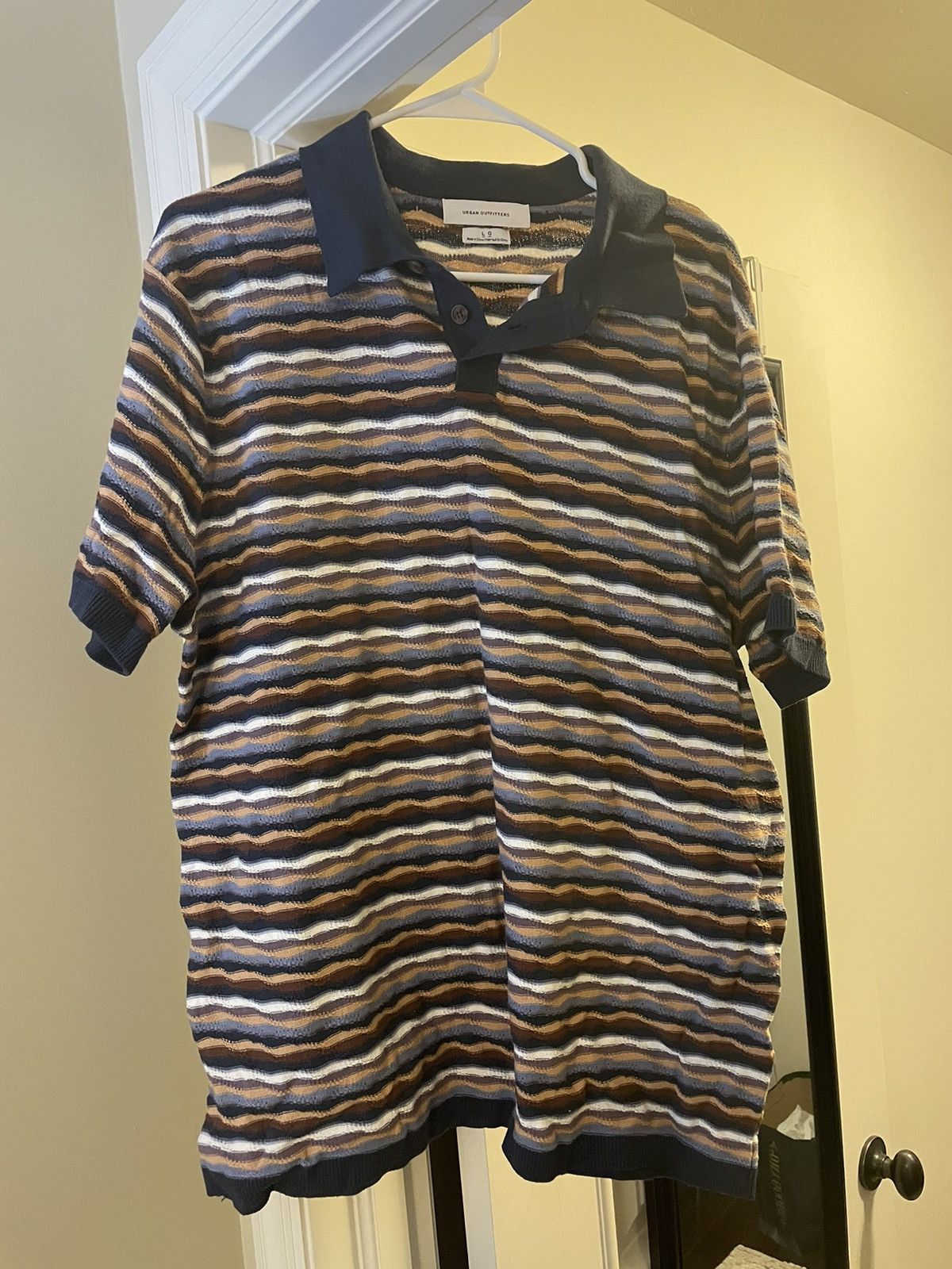 Urban Outfitters Retro Polo Shirt Size US L / EU 52-54 / 3 - 1 Thumbnail