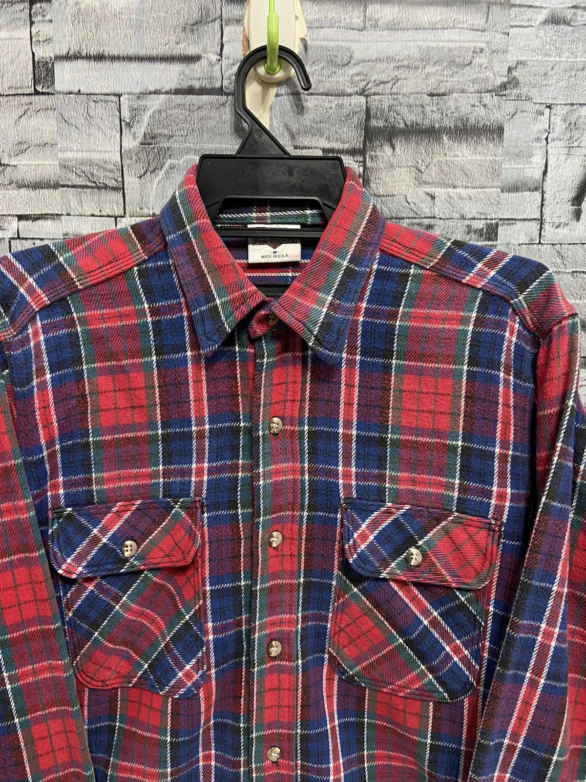 Flannel Vintage Free Country Flannel Double Pocket Size US M / EU 48-50 / 2 - 2 Thumbnail