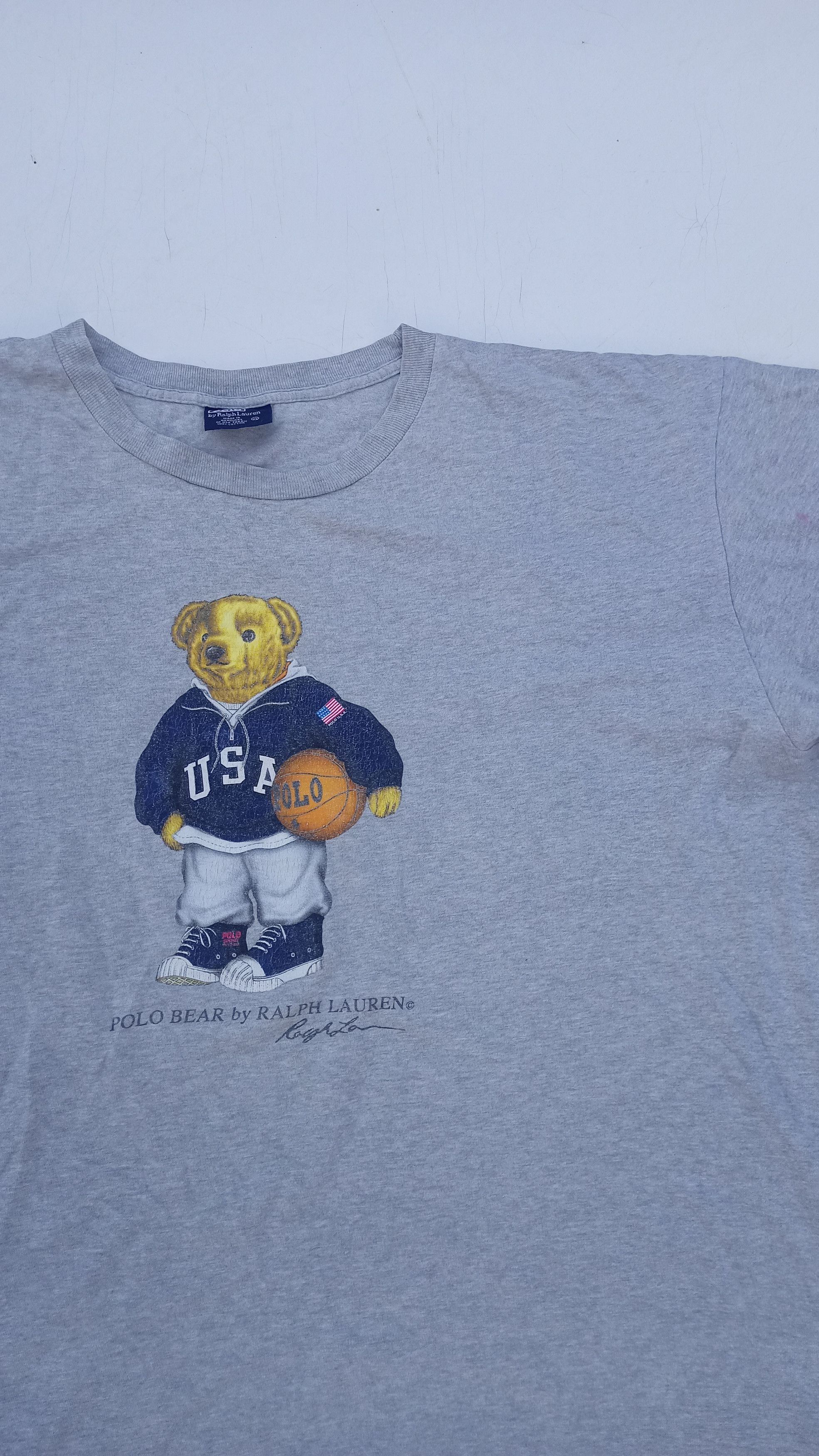 Polo Ralph Lauren × Vintage Vintage 90s Polo Sport Bear tshirt by Polo Ralph Lauren Size US XL / EU 56 / 4 - 2 Thumbnail