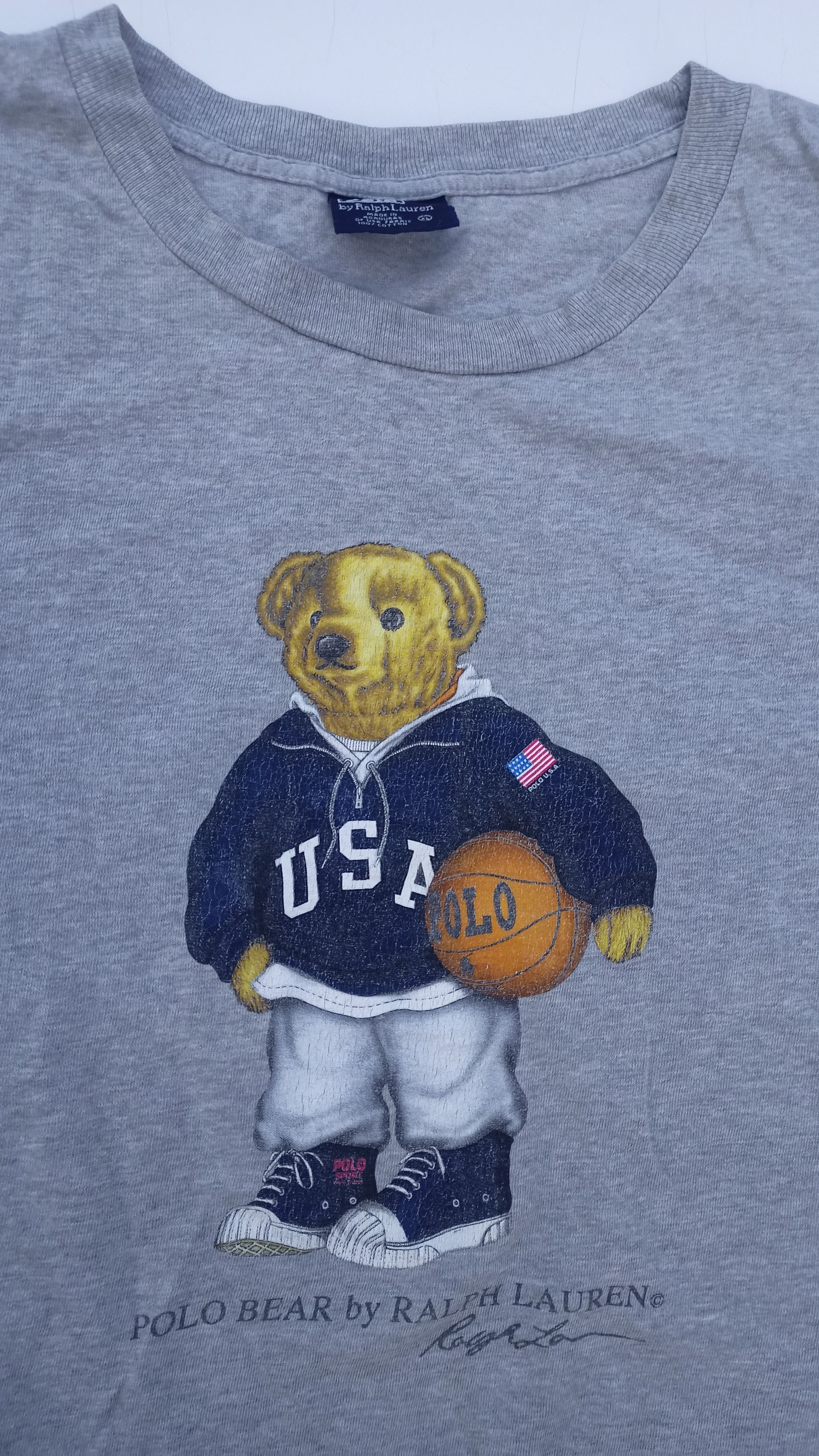 Polo Ralph Lauren × Vintage Vintage 90s Polo Sport Bear tshirt by Polo Ralph Lauren Size US XL / EU 56 / 4 - 3 Thumbnail
