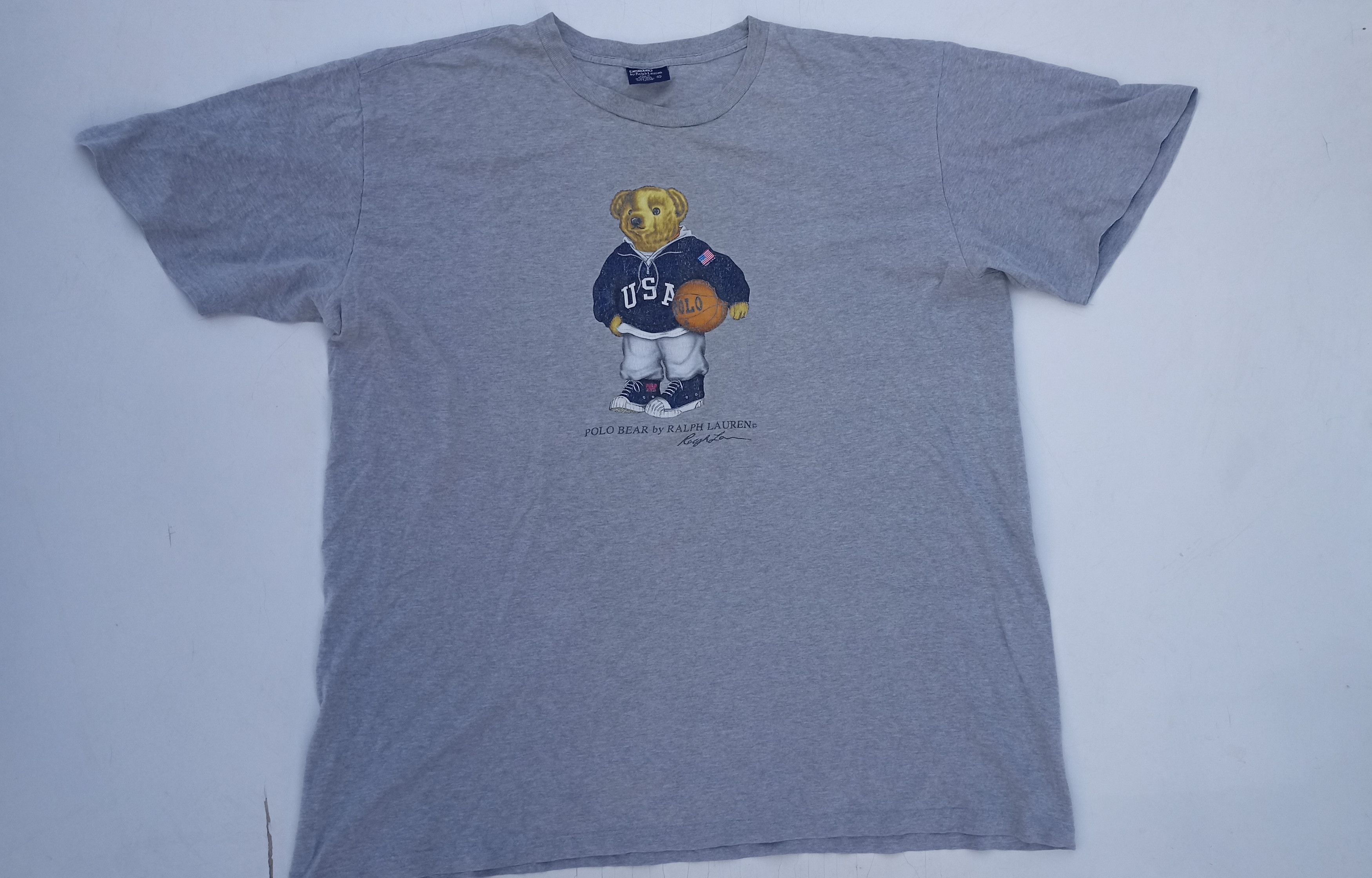 Polo Ralph Lauren × Vintage Vintage 90s Polo Sport Bear tshirt by Polo Ralph Lauren Size US XL / EU 56 / 4 - 1 Thumbnail
